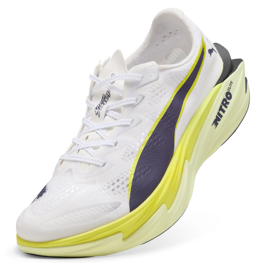 Puma Womens Deviate NITRO Elite 4 - Puma White/Apple Spritz/Lux Lime - Neutral - SS26 - Image 6