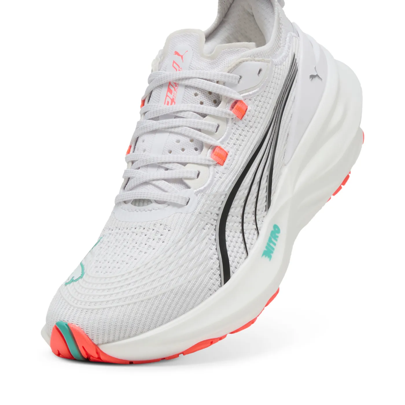 Puma Womens ForeverRun NITRO 2 - Puma White/Aquatic - Stability - SS25 - Image 7