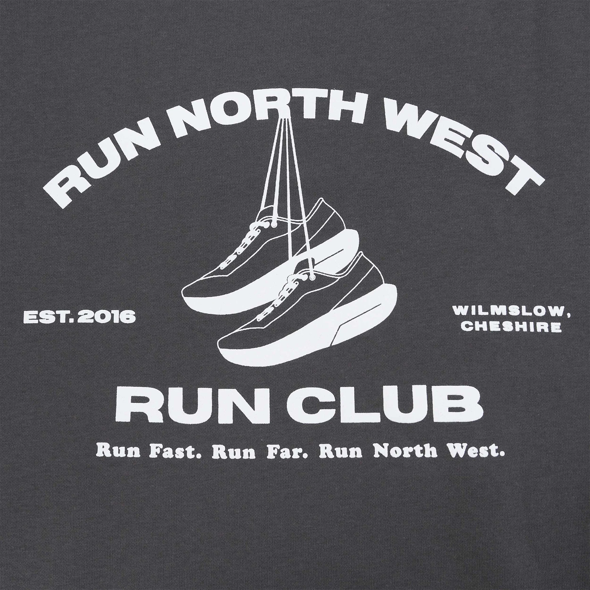 RNW Run Club Hoodie - Charcoal - Image 4