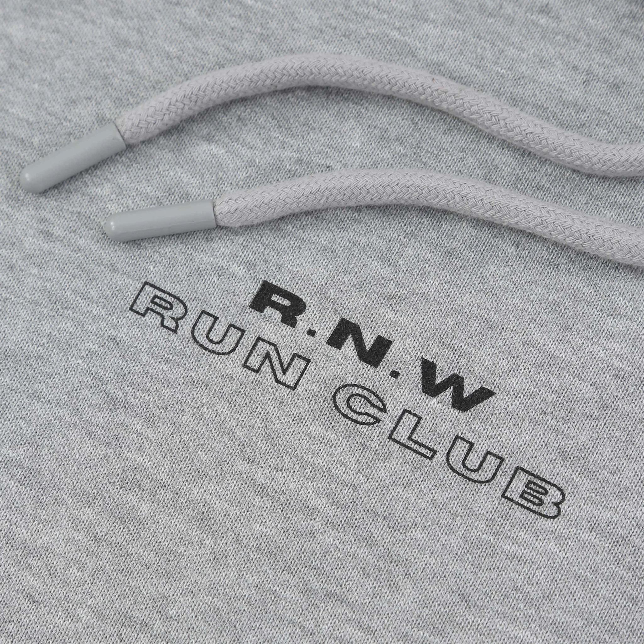 RNW Run Club Hoodie - Grey Marl - Image 3