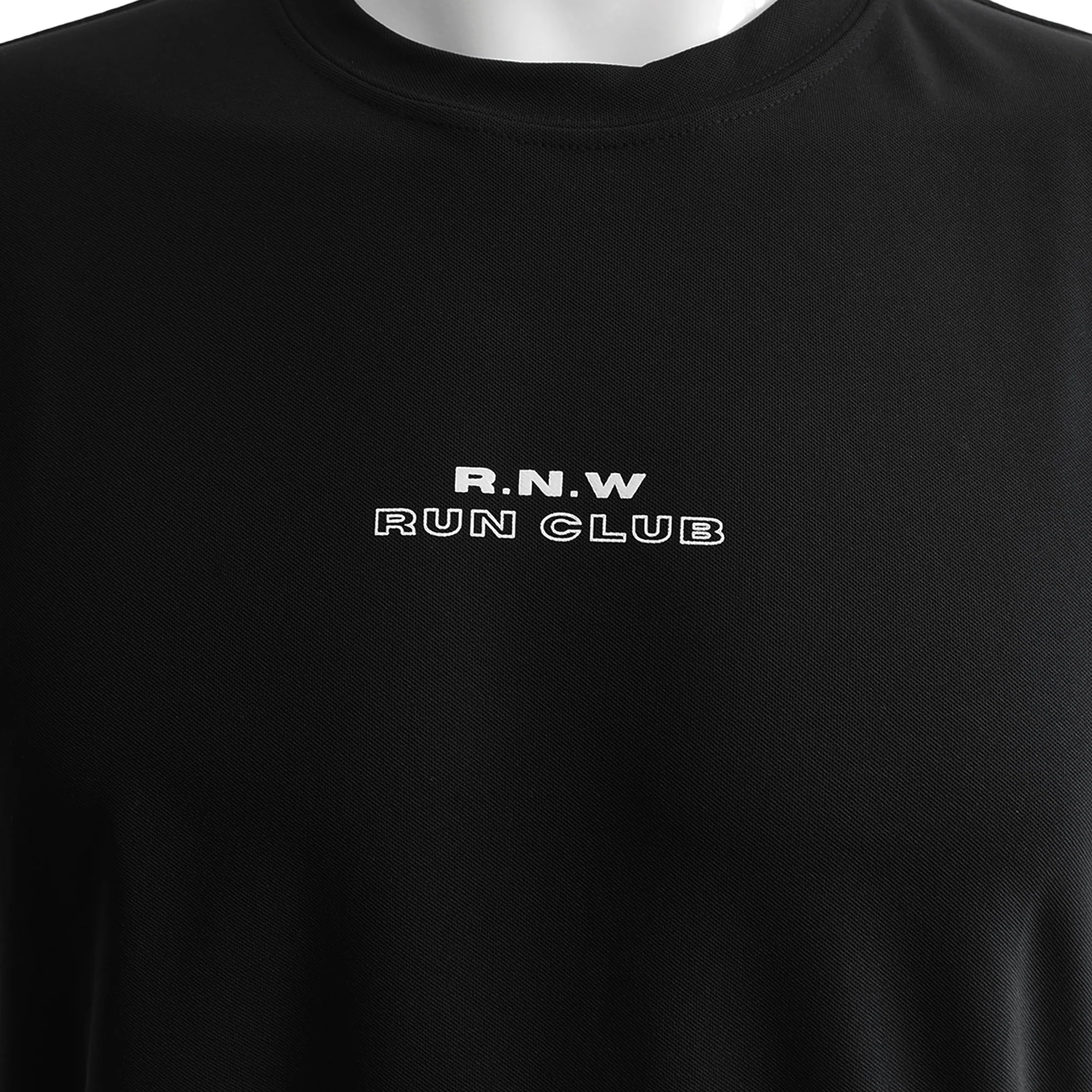 RNW Run Club Recycled Tech Tee - Black - Image 4