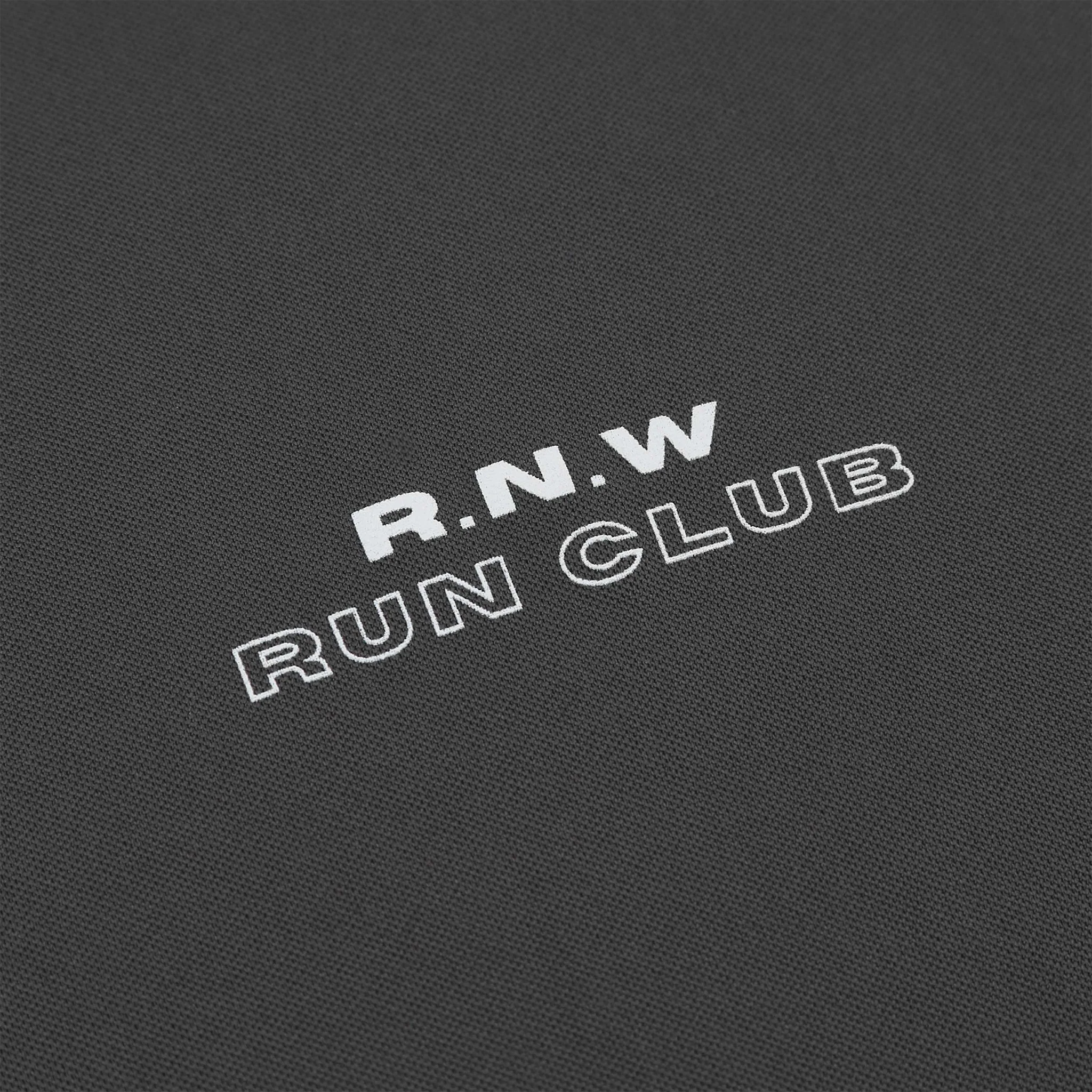 RNW Run Club Recycled Tech Tee - Charcoal - Image 3