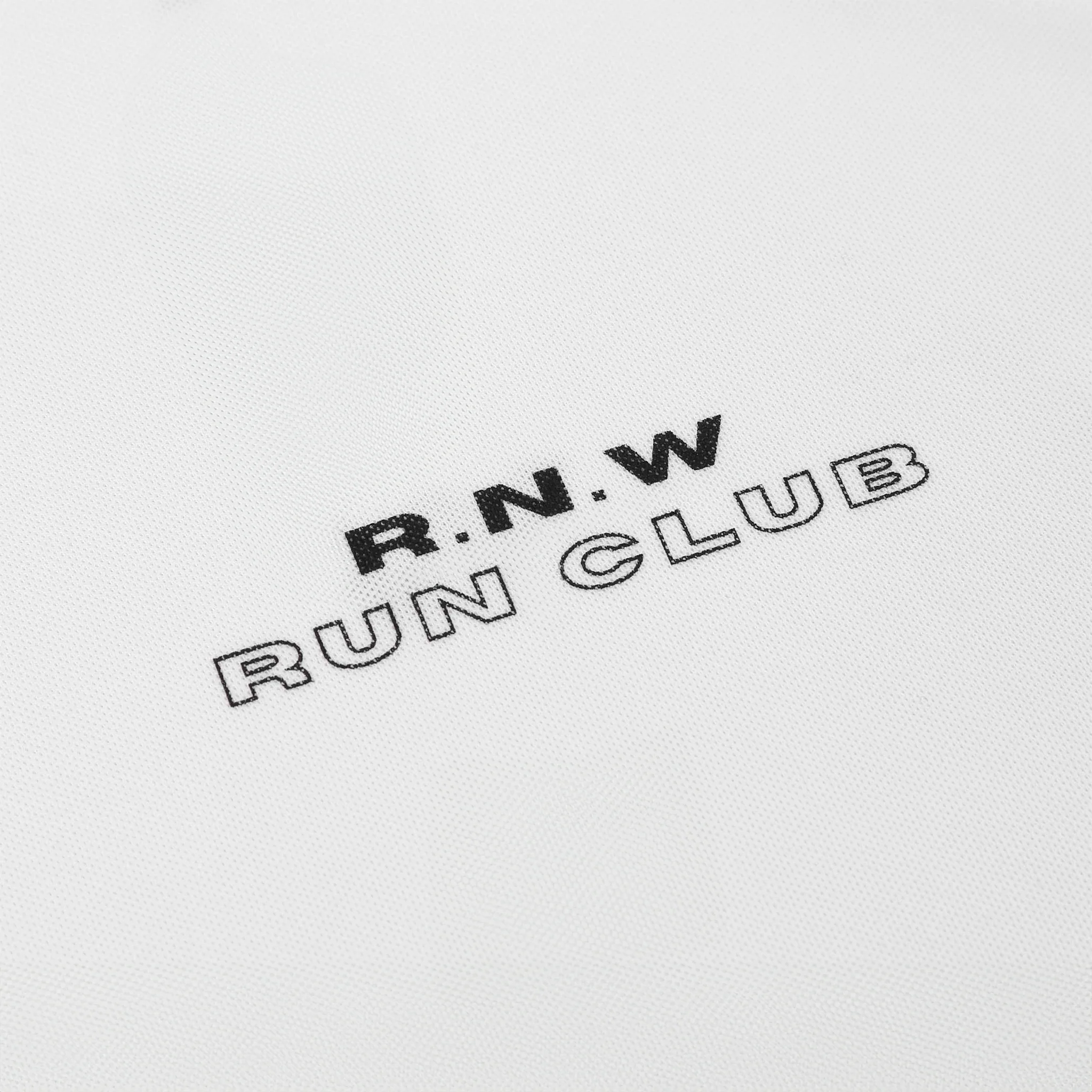 RNW Run Club Recycled Tech Tee - White - Image 3