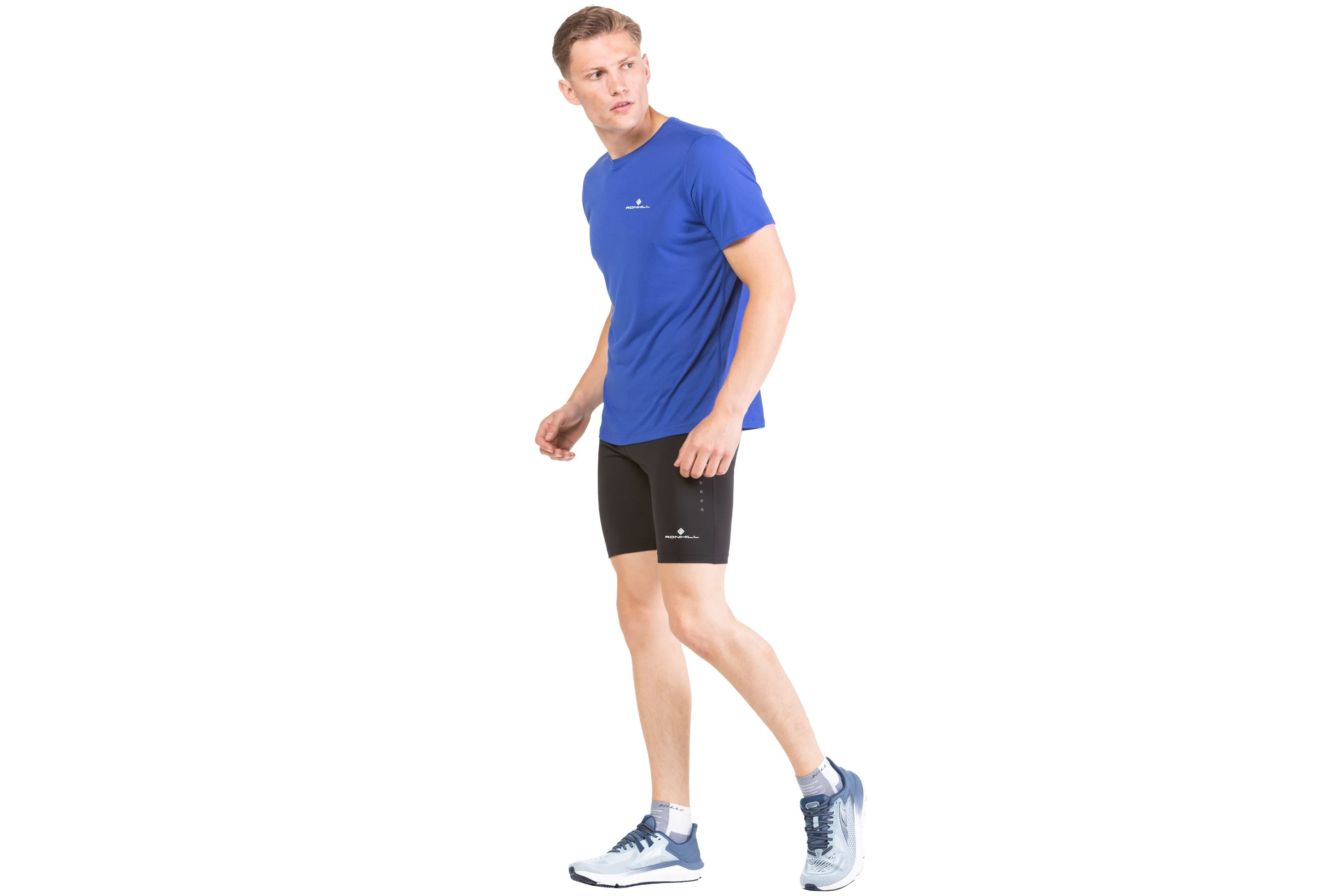 RonHill Mens Core Stretch Short - All Black - AW25 - Image 3