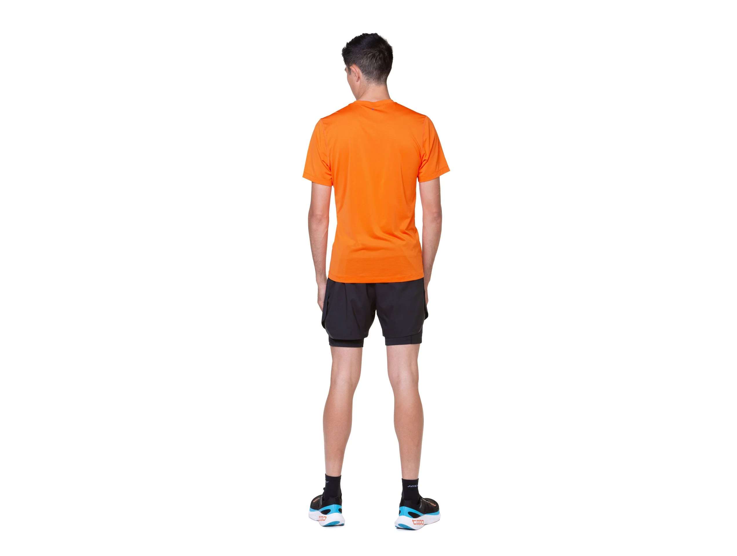 RonHill Mens Tech 7" Twin Short - All Black - Image 8