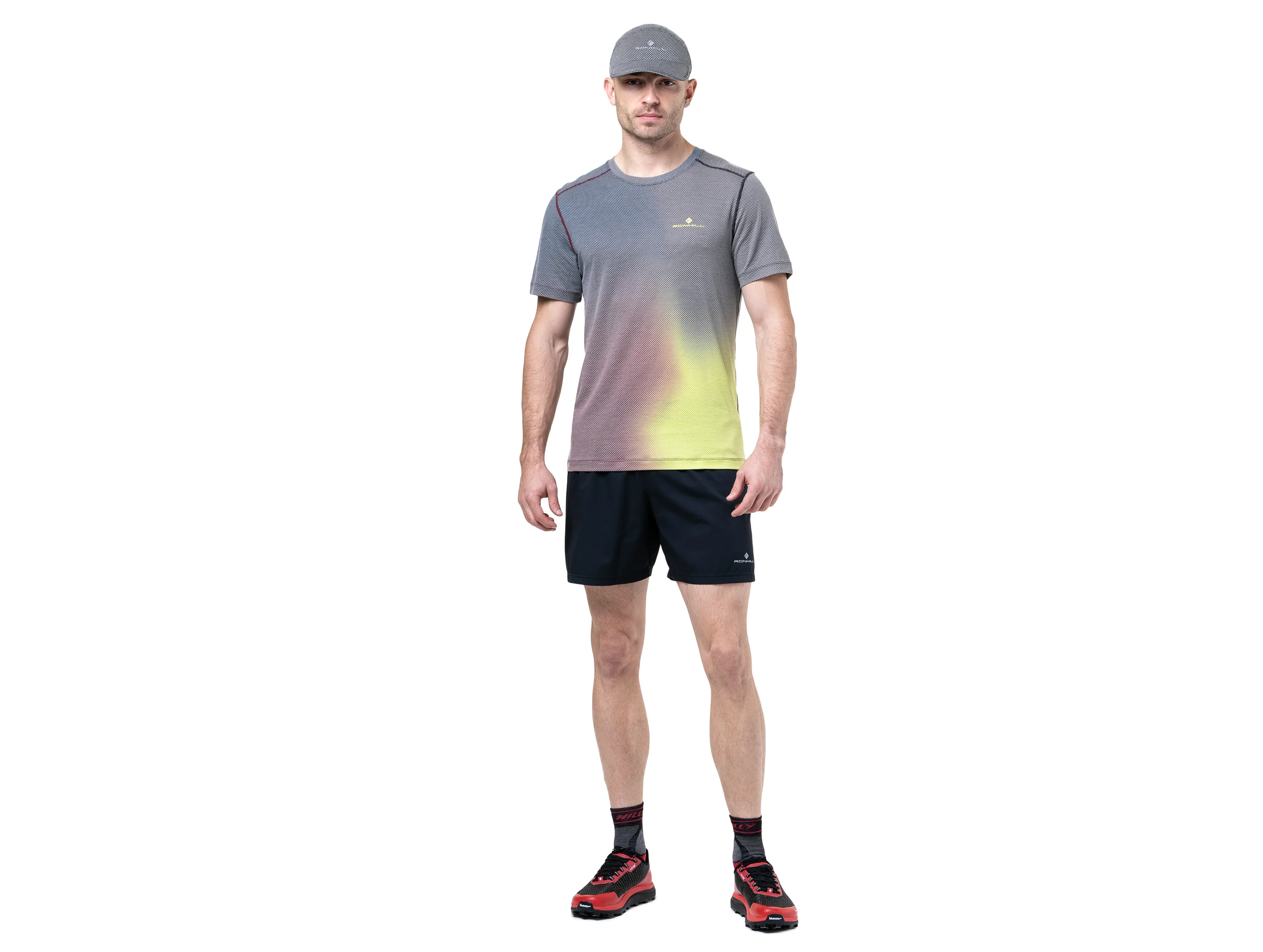 RonHill Mens Tech Golden Hour S/S Tee - Acid Merge - AW25 - Image 3