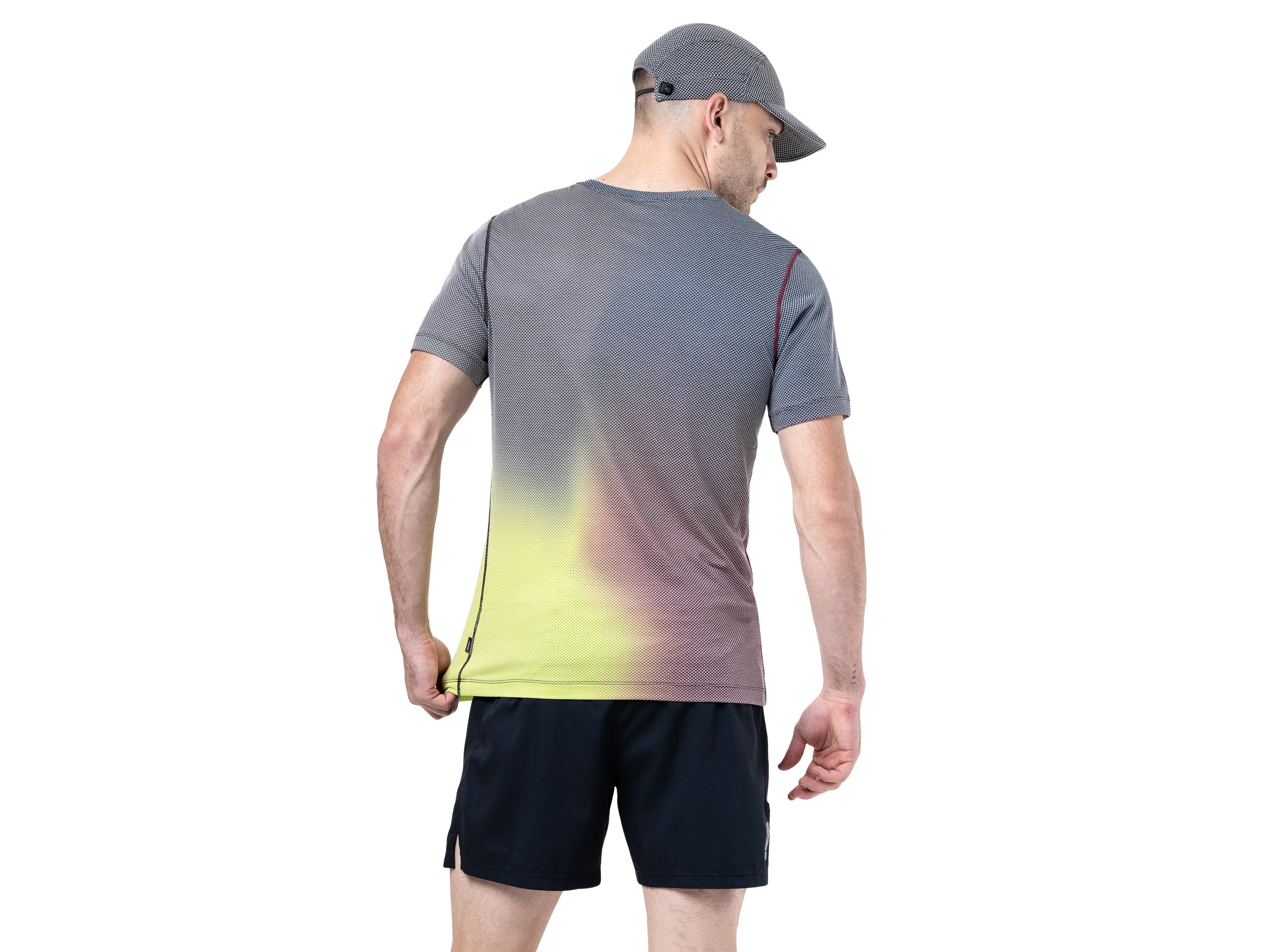 RonHill Mens Tech Golden Hour S/S Tee - Acid Merge - AW25 - Image 5