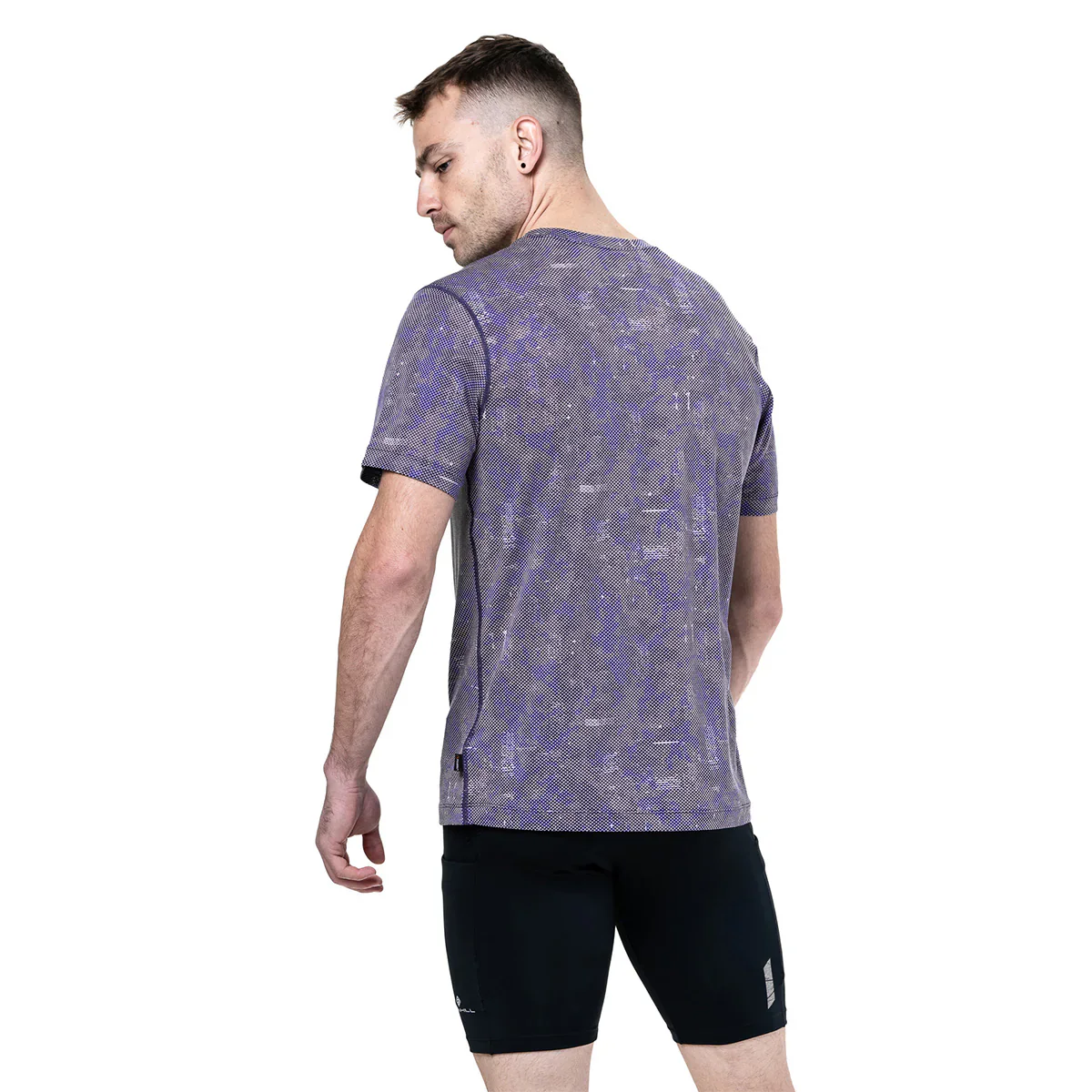 RonHill Mens Tech Golden Hour S/S Tee - Ocean Pixel - AW25 - Image 4