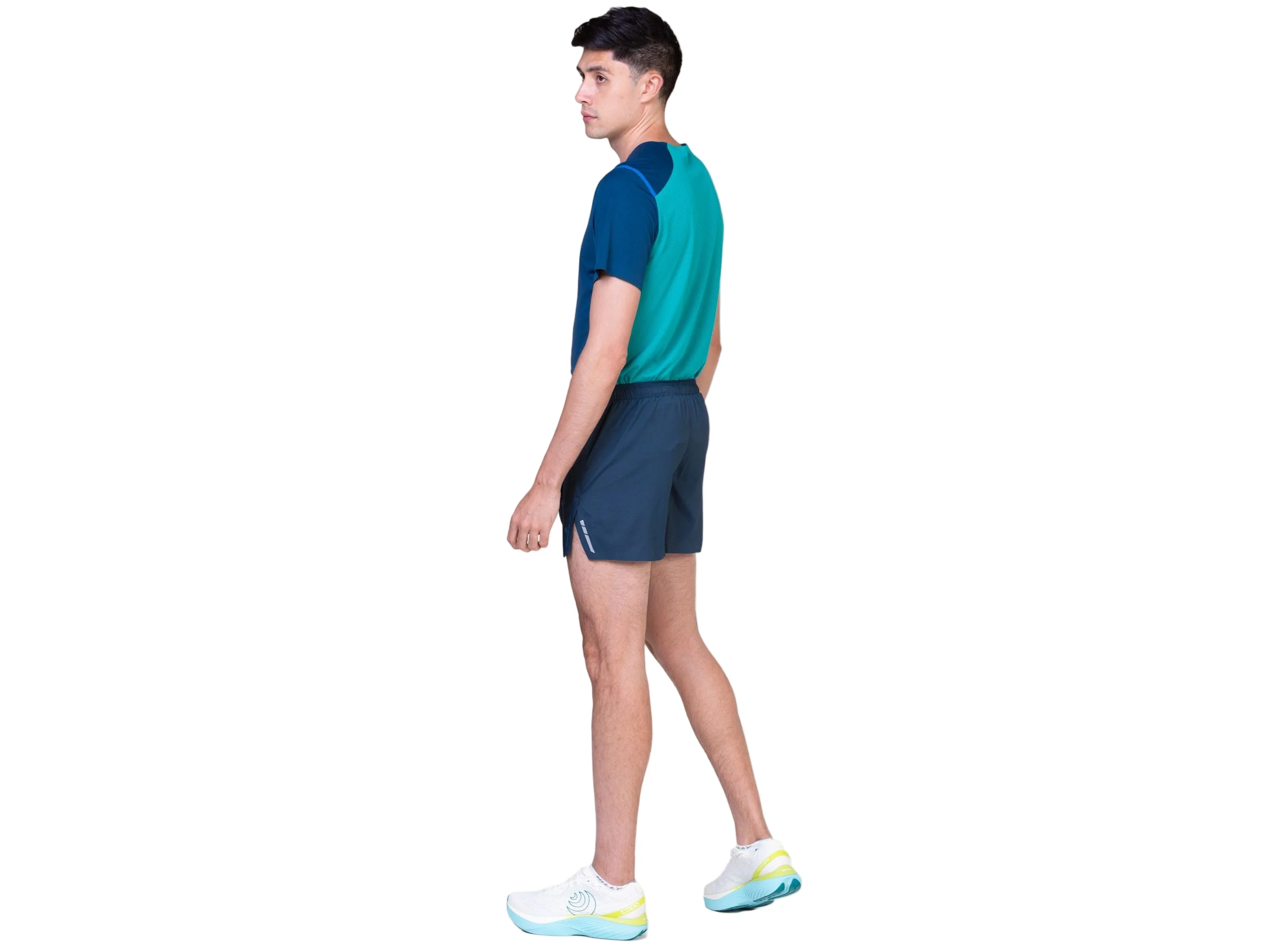 RonHill Mens Tech Race S/S Tee - Dark Navy/ Deep Laguna - Image 5