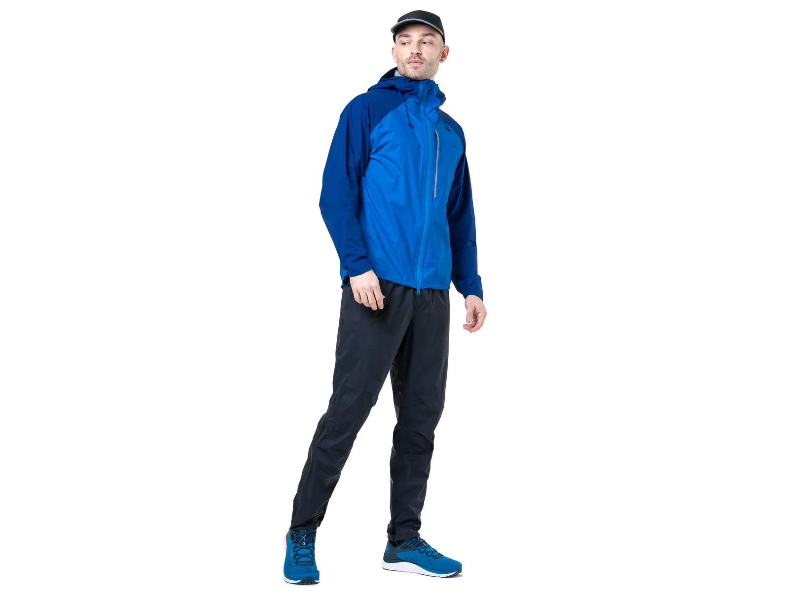 RonHill Mens Tech Storm Jacket Waterproof - Ocean/Electric Blue - Image 5