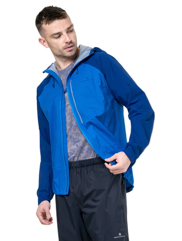 RonHill Mens Tech Storm Jacket Waterproof - Ocean/Electric Blue - Image 8