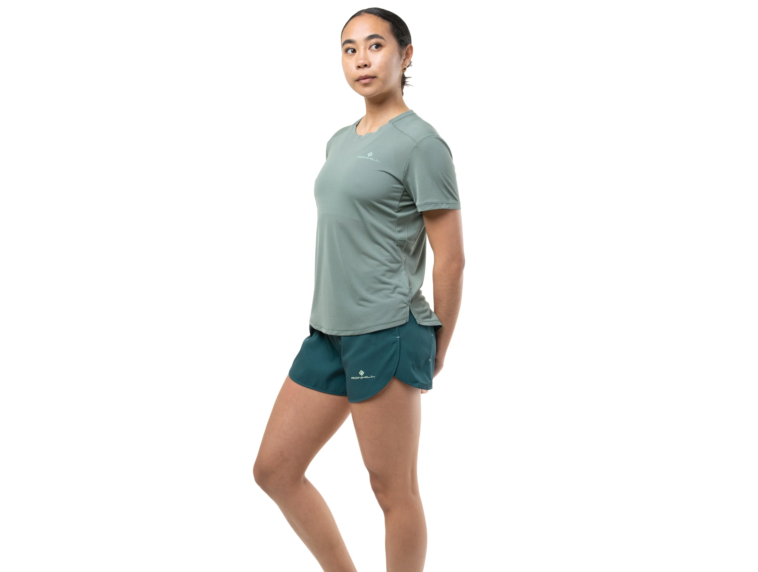 RonHill Womens Tech 4.5" Short - Evening Haze/Seafoam - SS26 - Image 4