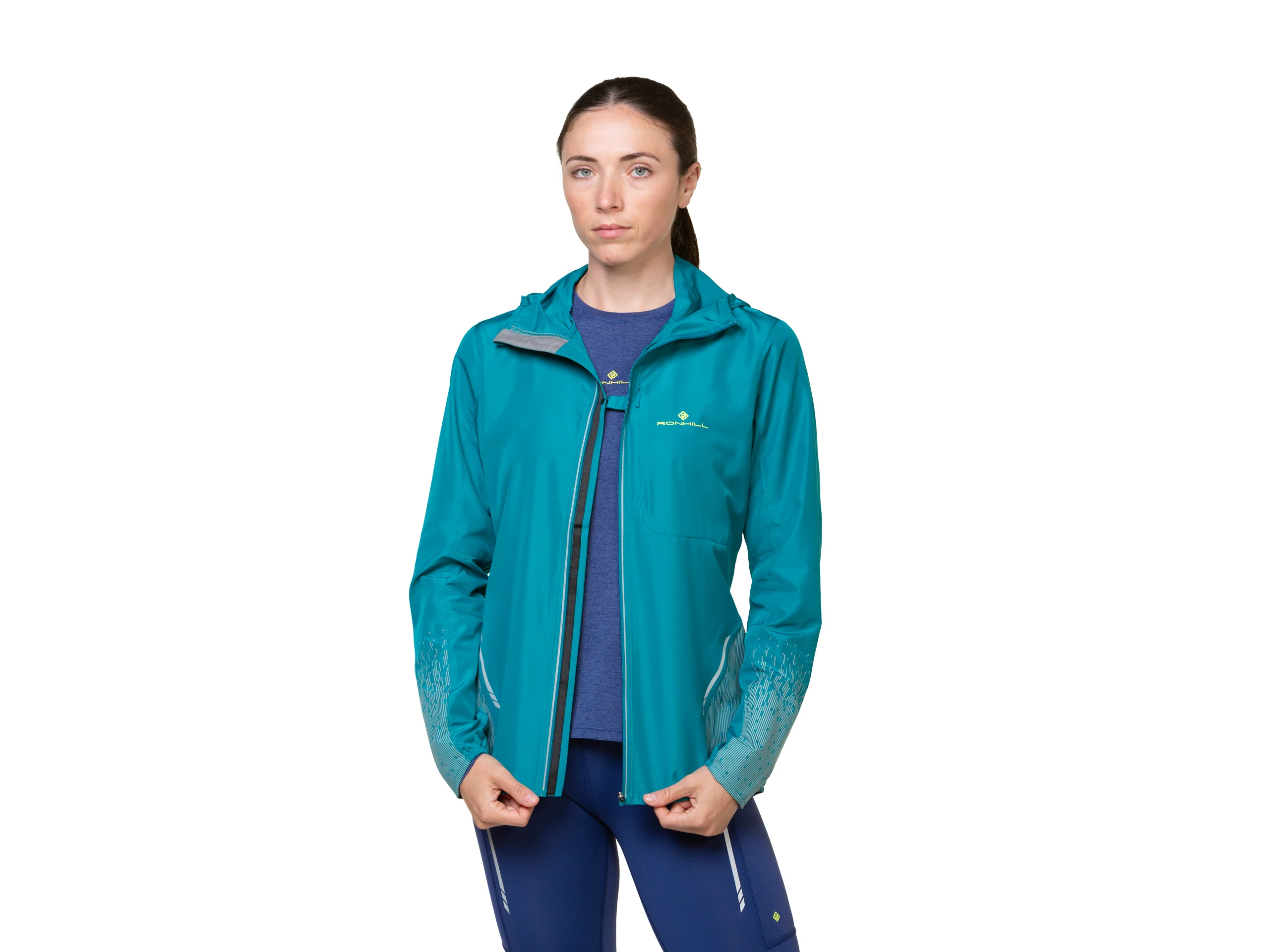 RonHill Womens Tech Reflect Jacket - Marine/Reflect - Image 5
