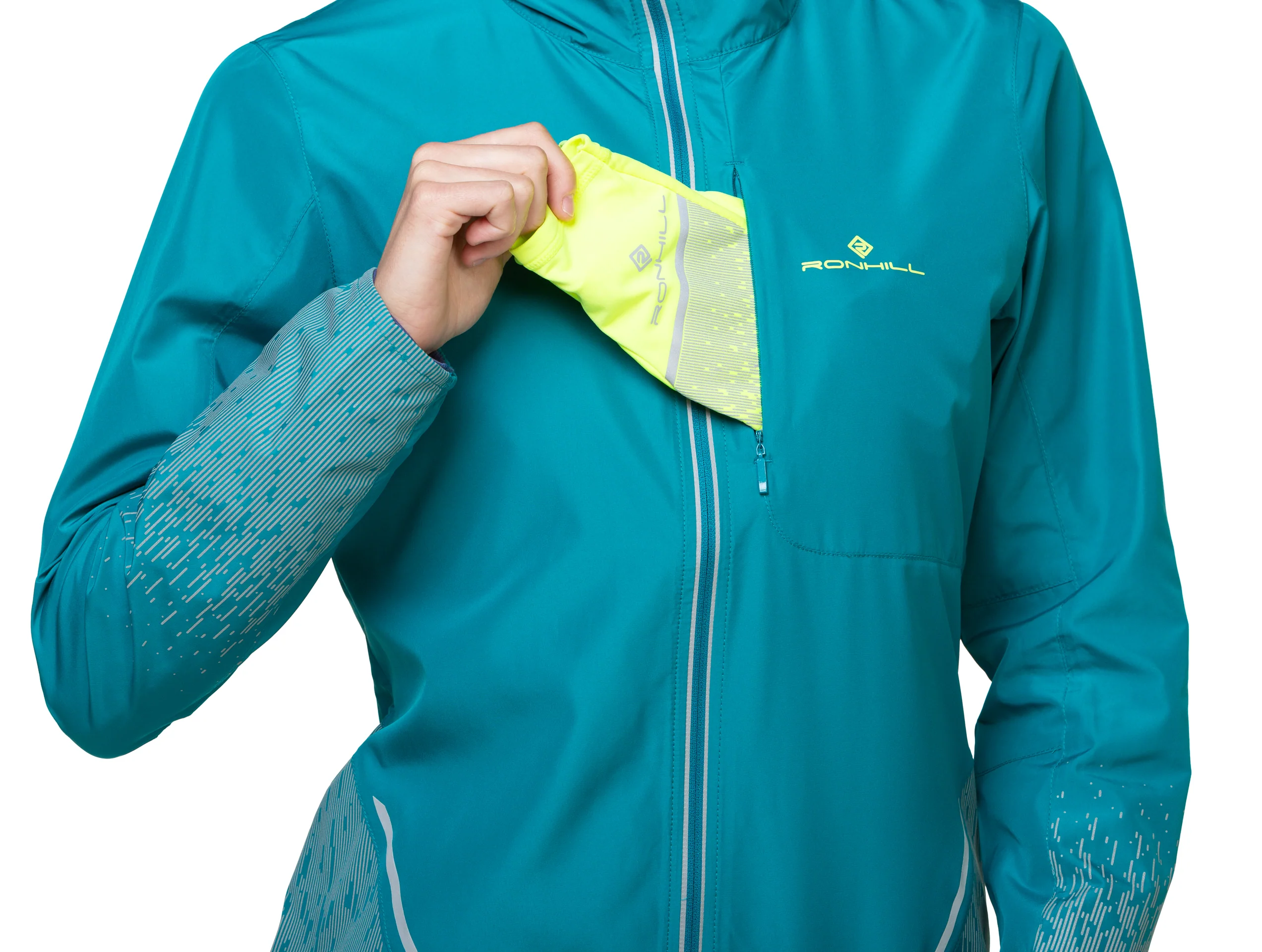 RonHill Womens Tech Reflect Jacket - Marine/Reflect - Image 8