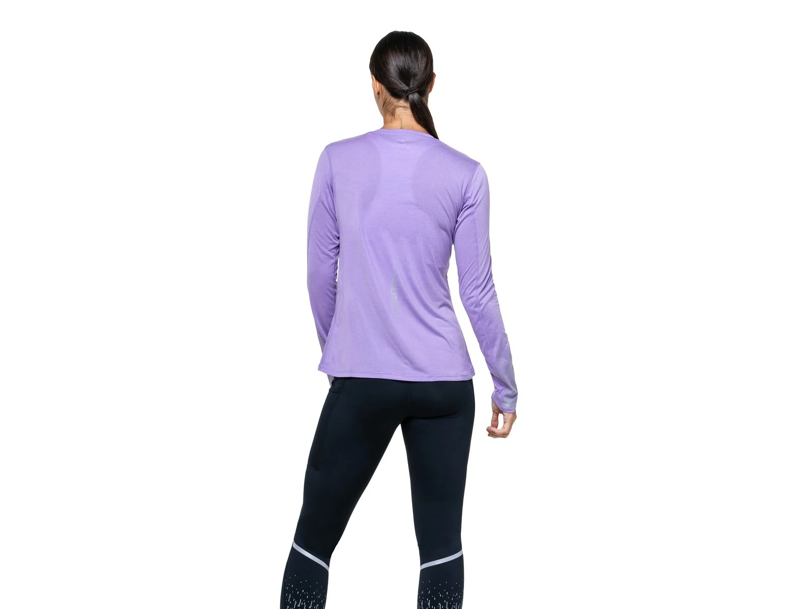 RonHill Womens Tech Reflect L/S Tee - Iris Marl/Reflect - AW25 - Image 5