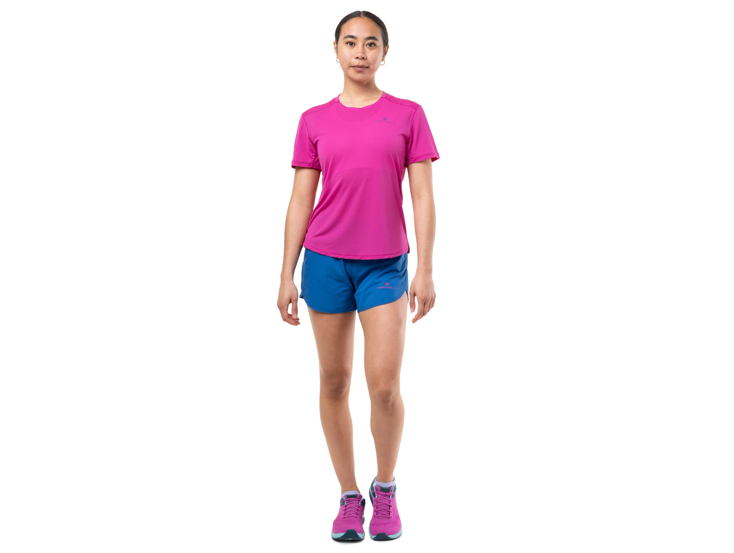 RonHill Womens Tech S/S Tee - Exuberance/Classic Blue - SS26 - Image 3