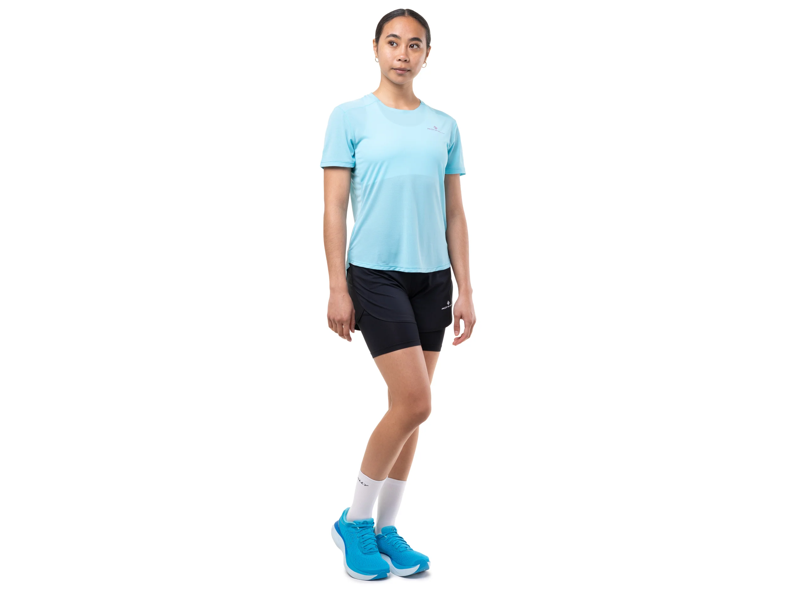 RonHill Womens Tech S/S Tee - Larimar/Exuberance - SS26 - Image 4
