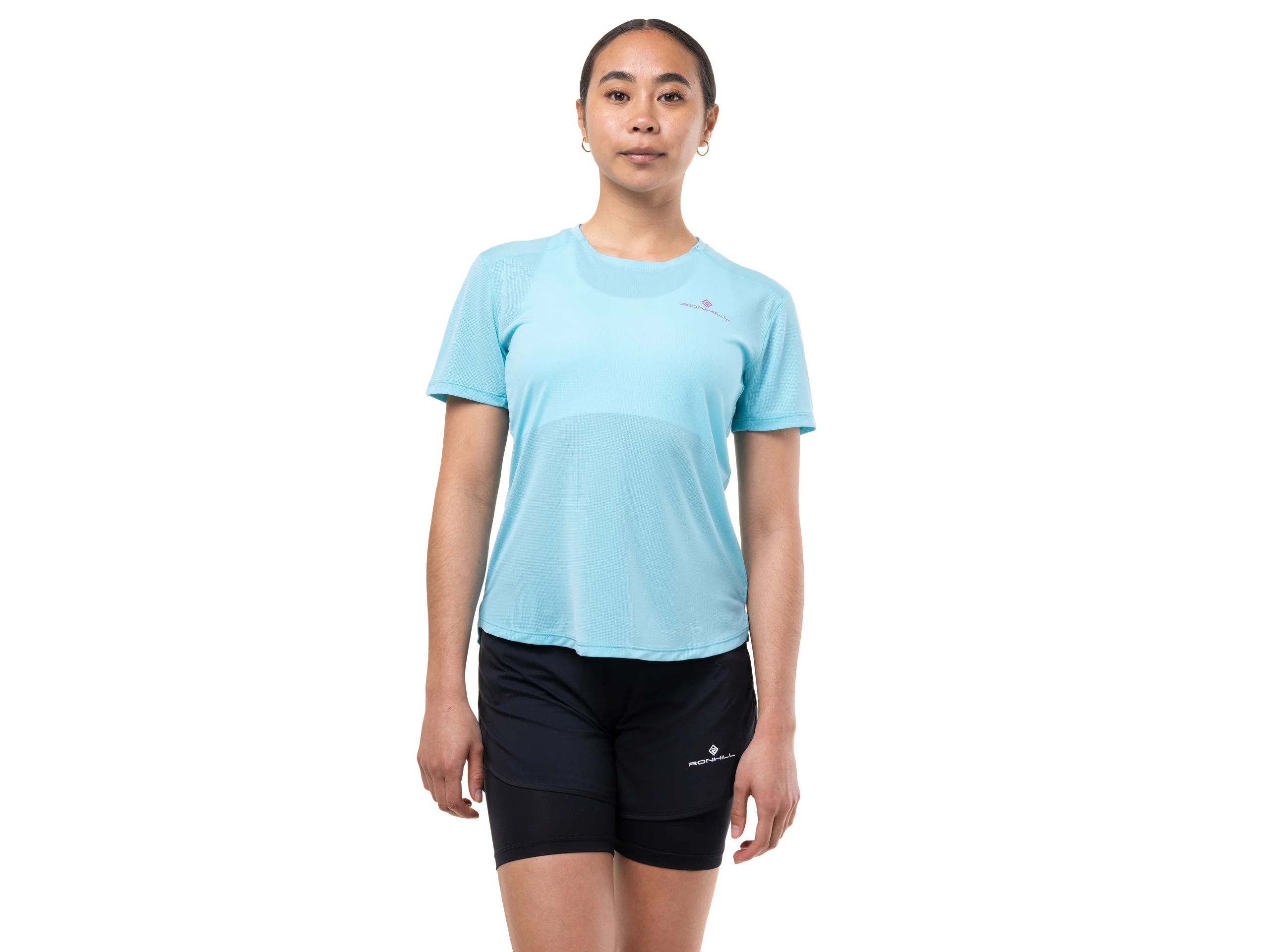 RonHill Womens Tech S/S Tee - Larimar/Exuberance - SS26 - Image 5