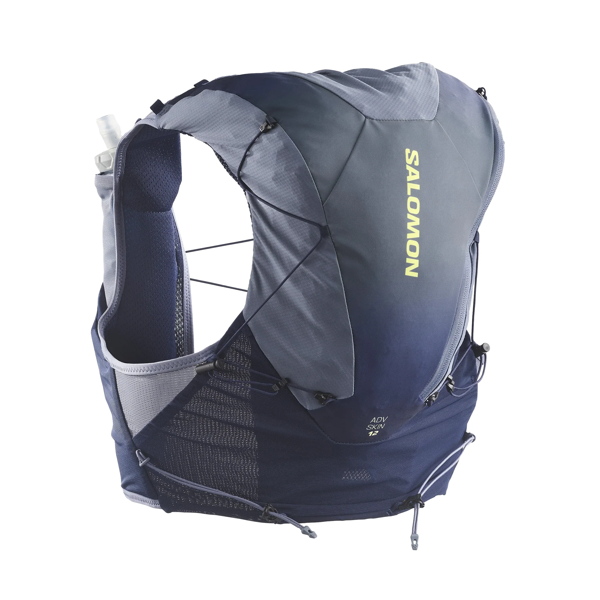 Salomon ADV Skin 12 Unisex Gradient Vest with Flasks - Maritime Blue/Grisaille