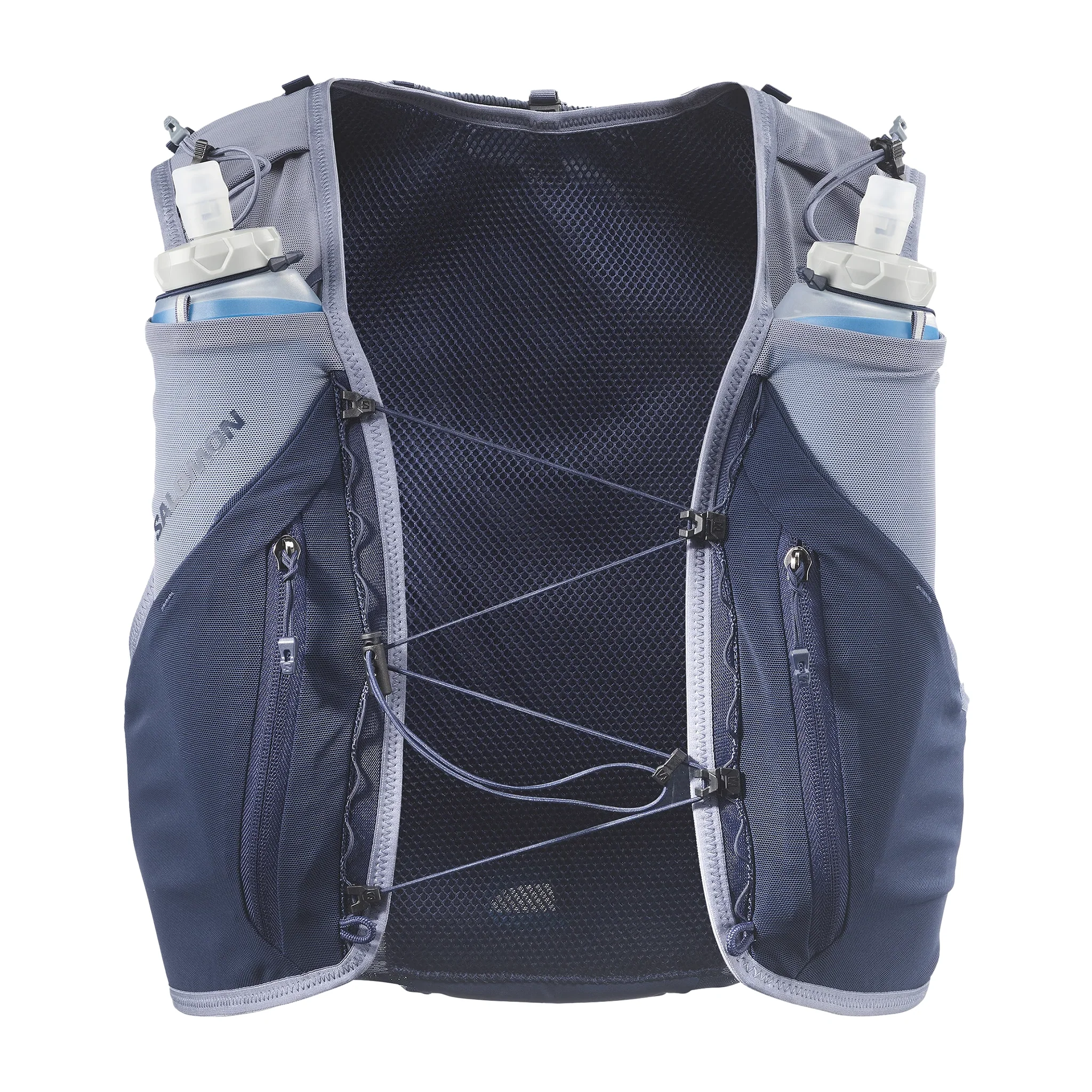 Salomon ADV Skin 12 Unisex Gradient Vest with Flasks - Maritime Blue/Grisaille - Image 2