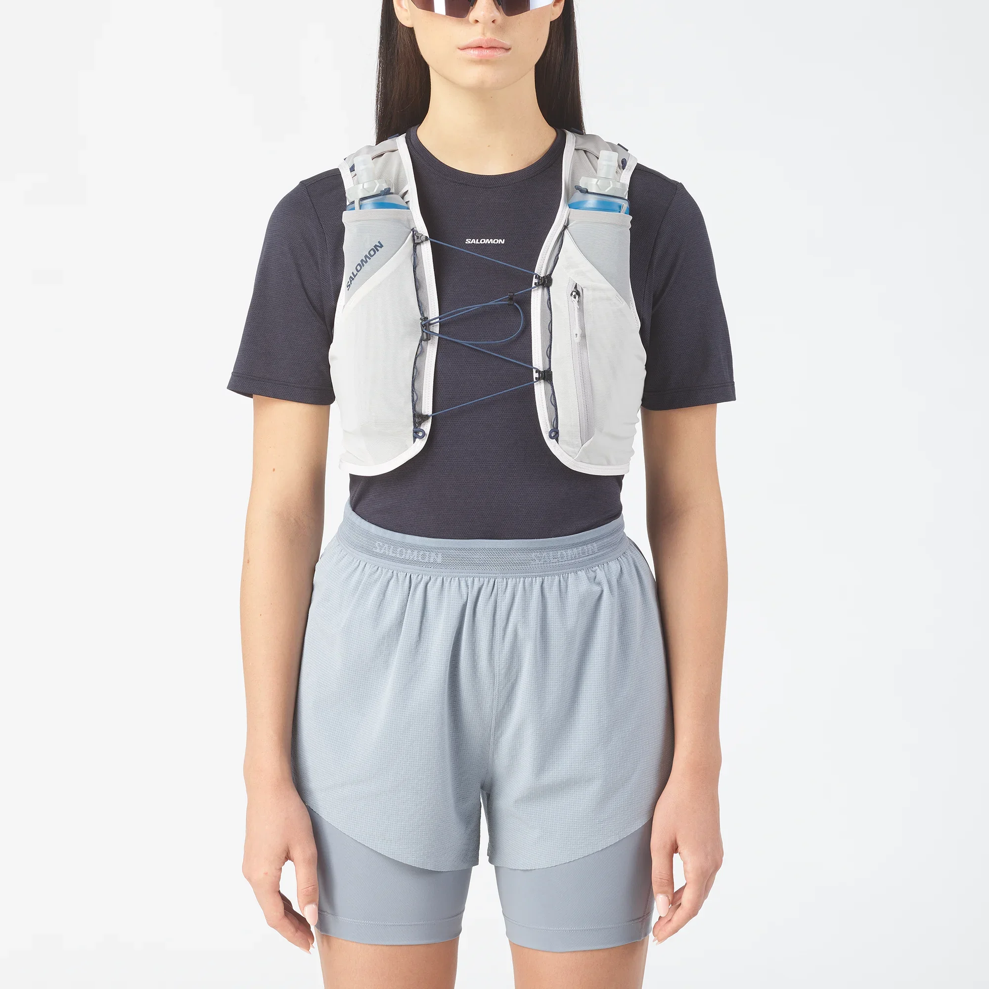 Salomon ADV Skin 5 Unisex Vest with Flasks - Alloy/Gray Violet - Image 3