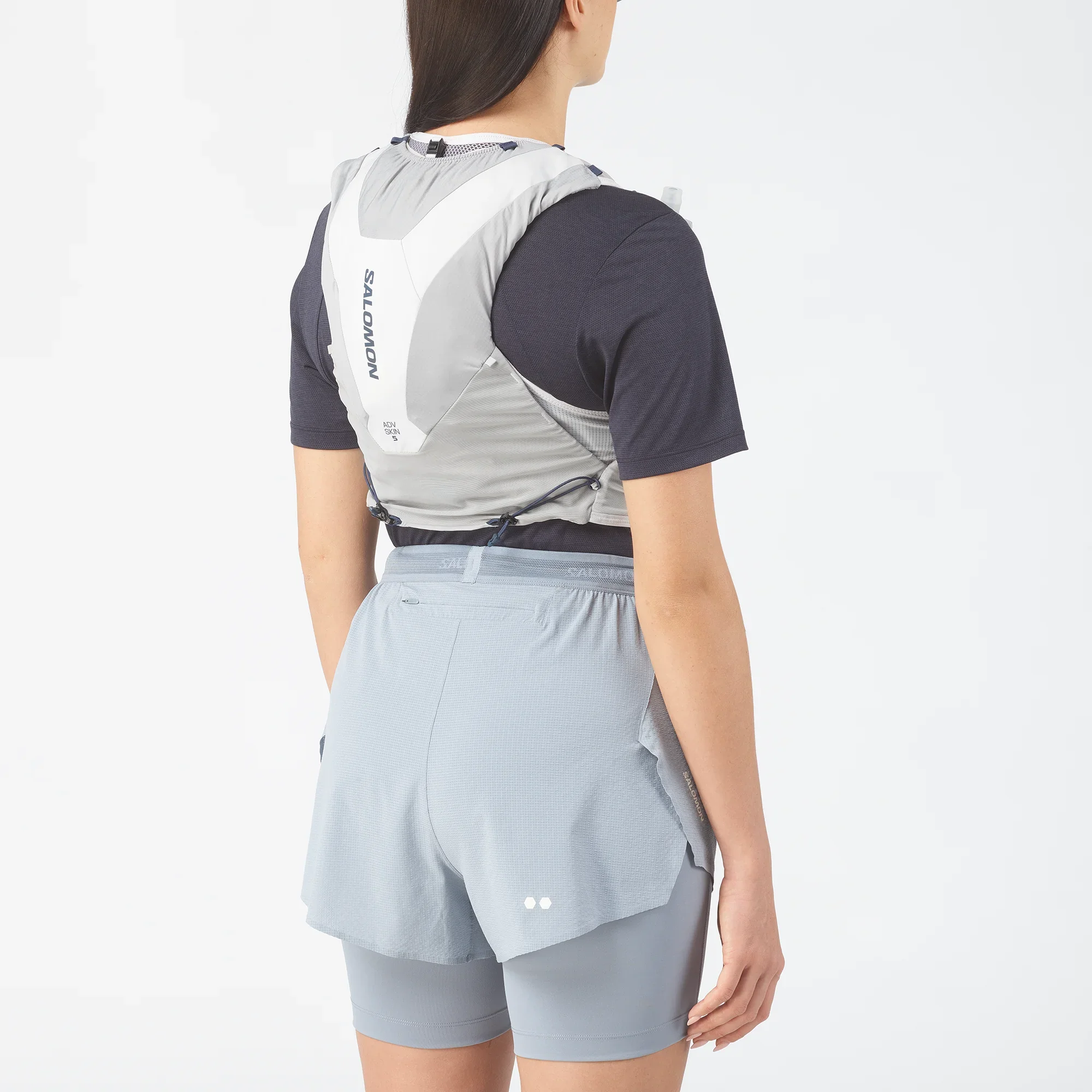 Salomon ADV Skin 5 Unisex Vest with Flasks - Alloy/Gray Violet - Image 4