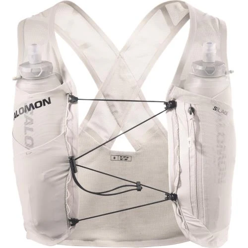 Salomon GRVL Concept Skin 2 Unisex Vest with Flasks - Silver Cloud - Image 2