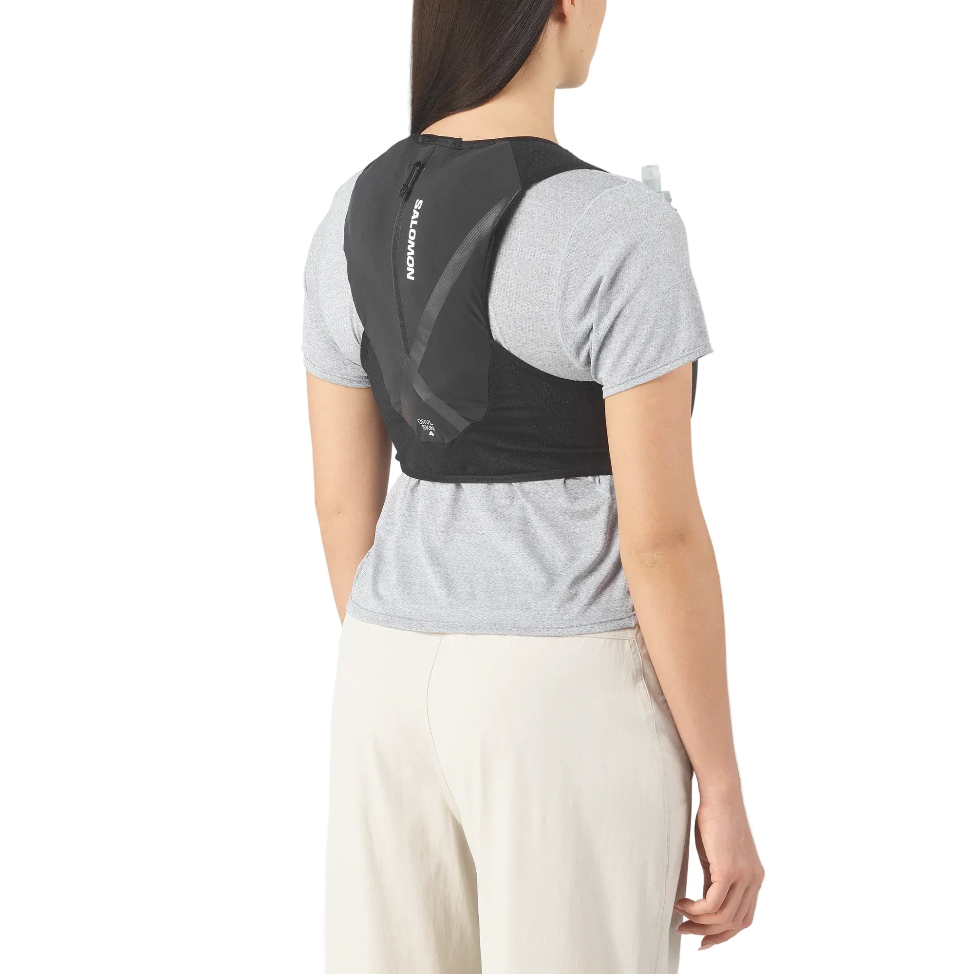 Salomon GRVL Skin 4 Unisex Vest with Flasks - Black - Image 5