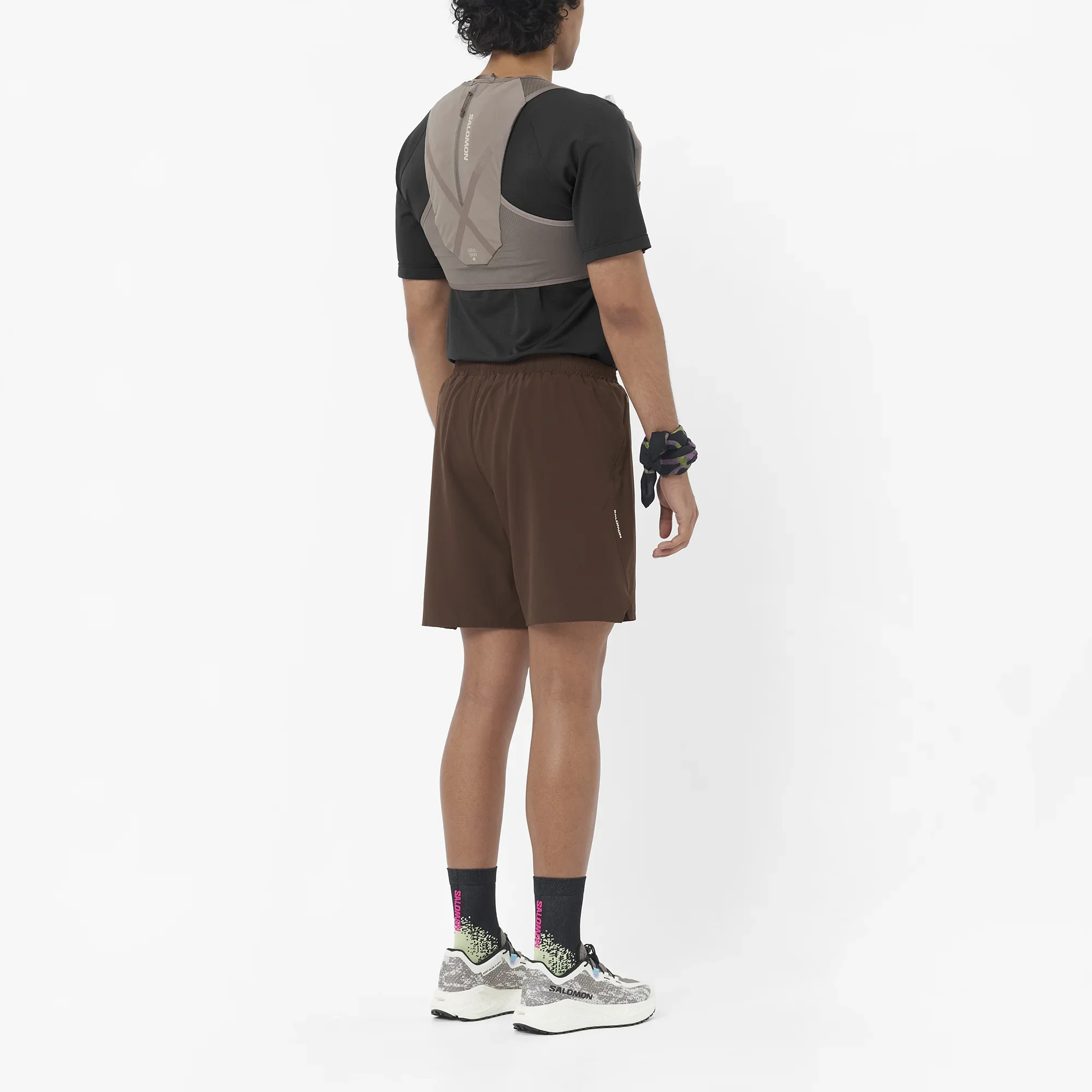 Salomon GRVL Skin 4 Unisex Vest with Flasks - Iron/Silver Cloud - Image 3