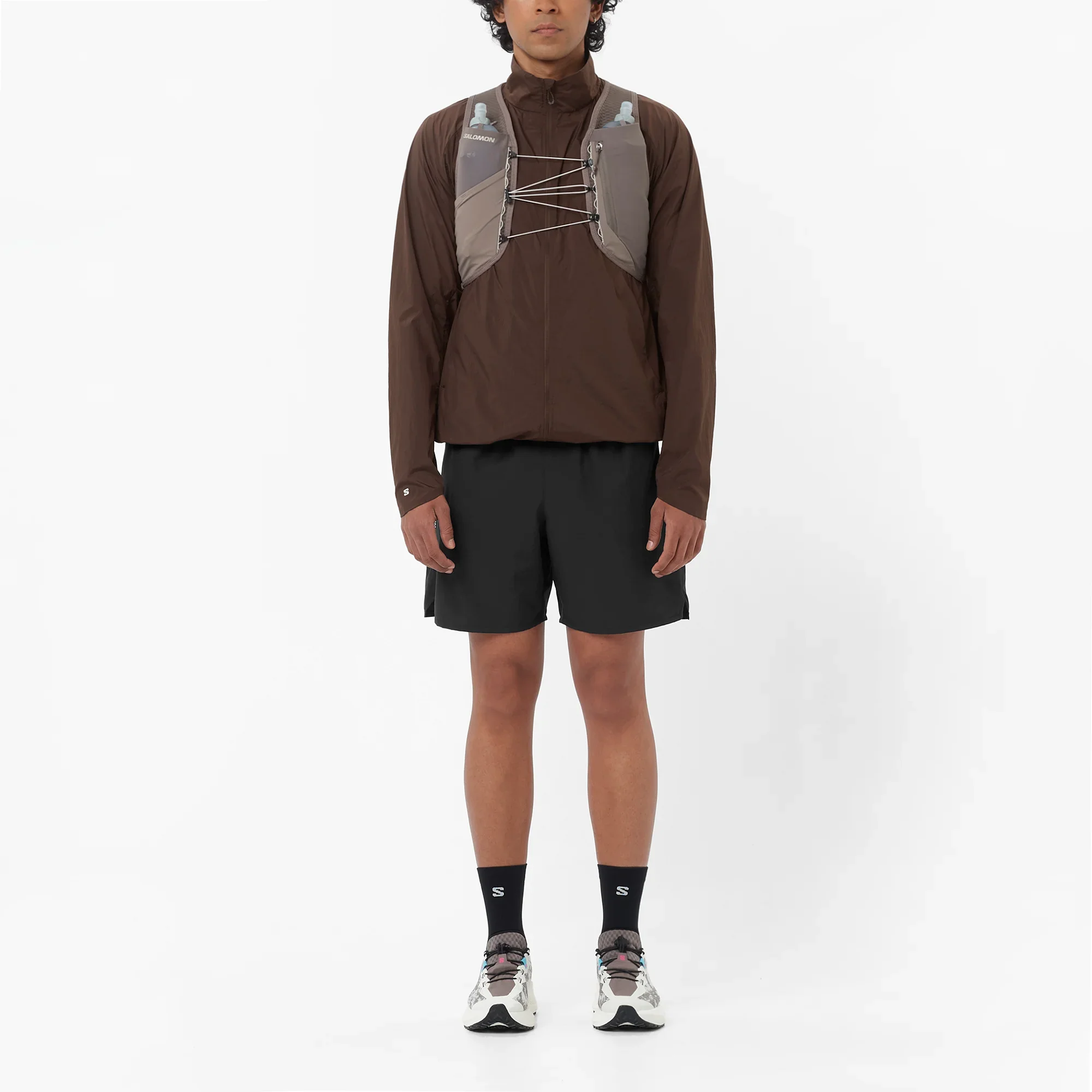Salomon GRVL Skin 4 Unisex Vest with Flasks - Iron/Silver Cloud - Image 4