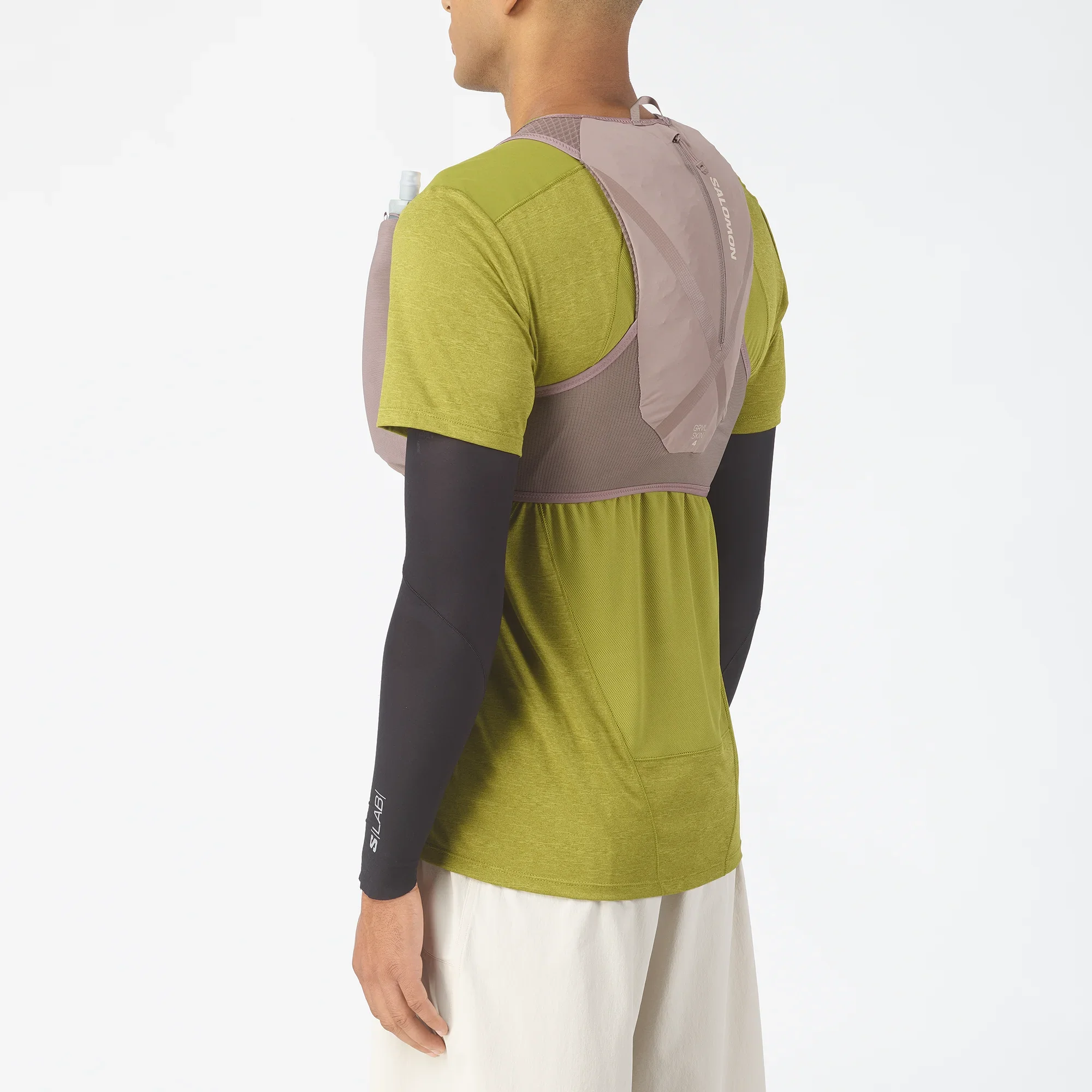 Salomon GRVL Skin 4 Unisex Vest with Flasks - Iron/Silver Cloud - Image 6
