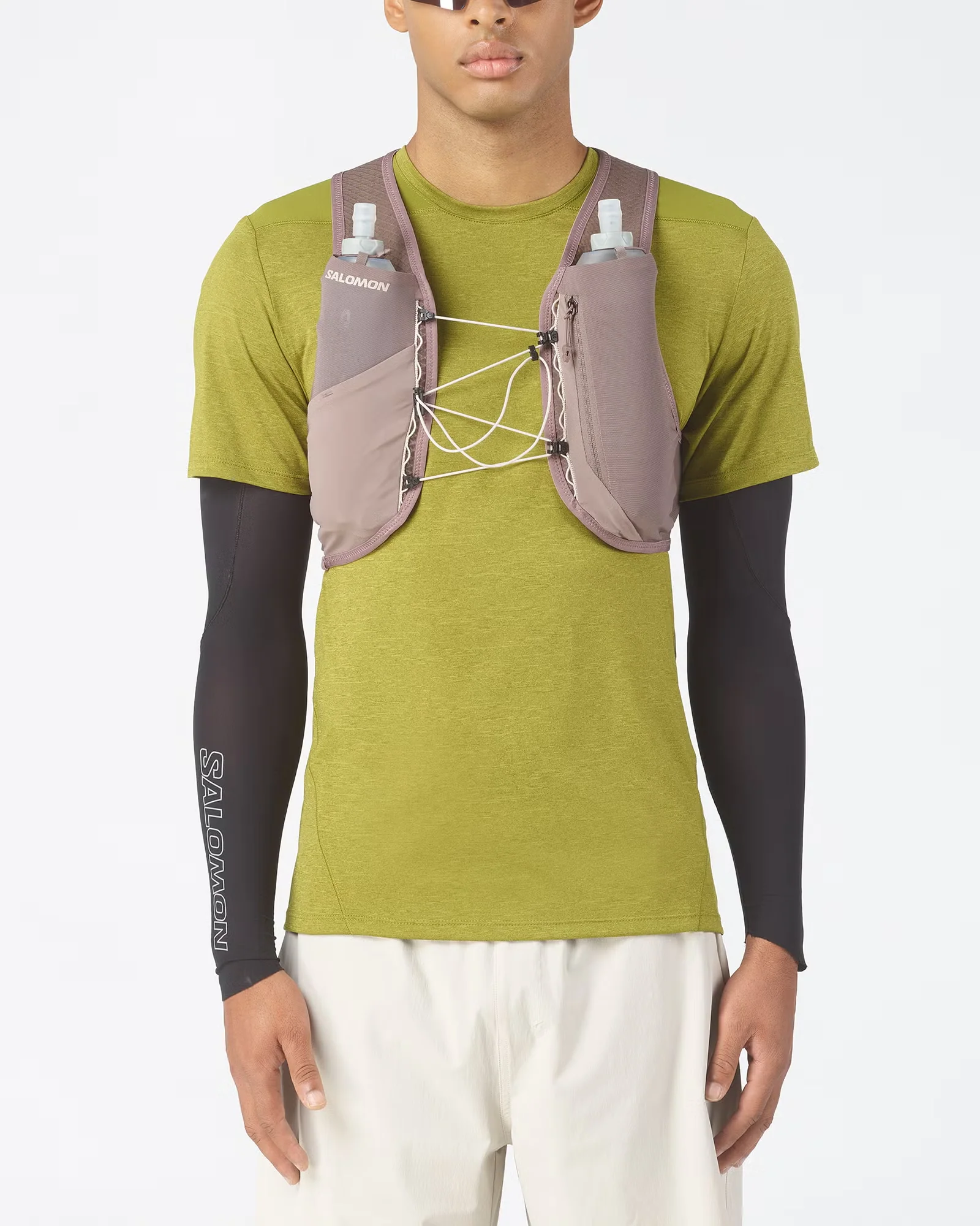 Salomon GRVL Skin 4 Unisex Vest with Flasks - Iron/Silver Cloud - Image 7