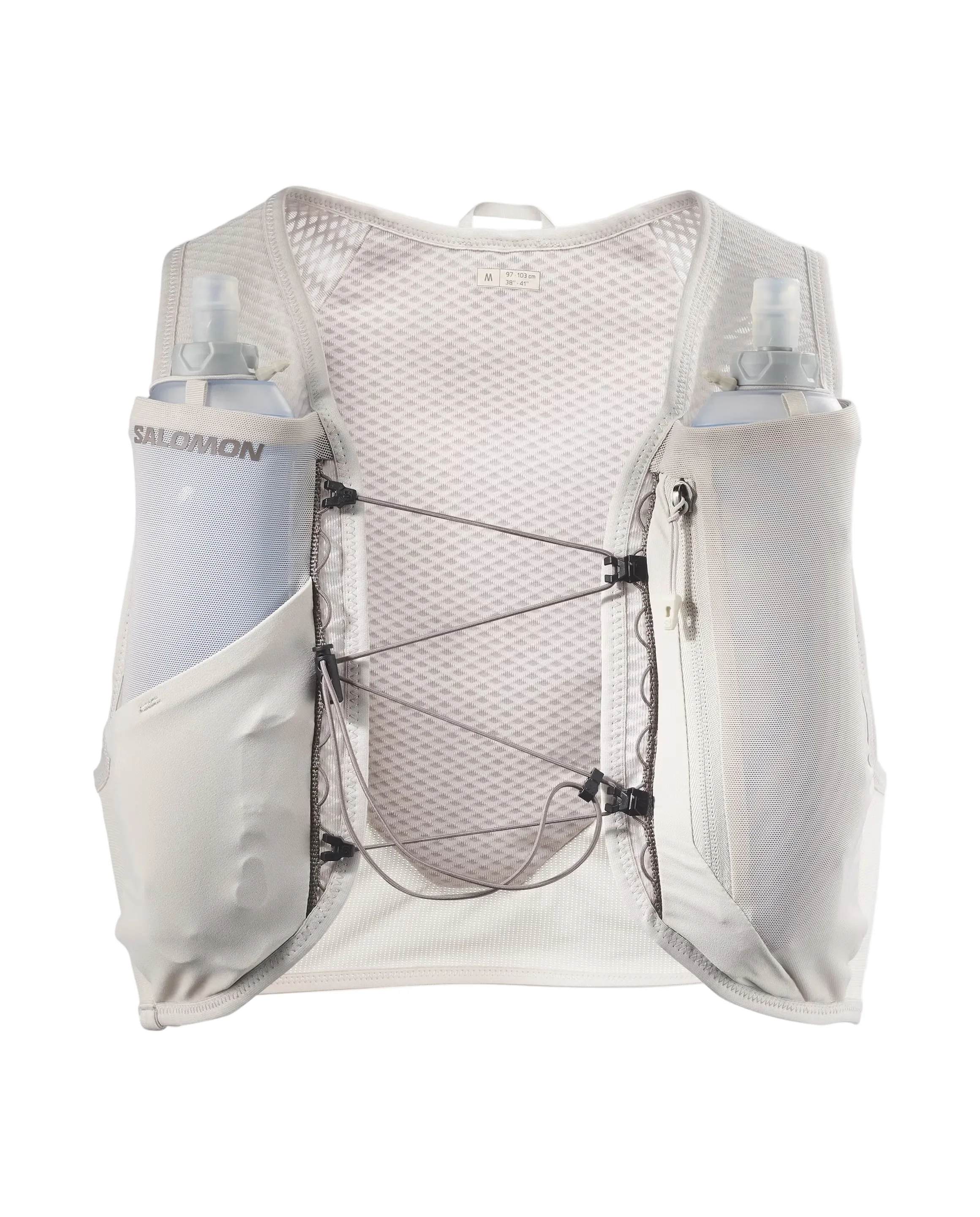 Salomon GRVL Skin 4 Unisex Vest with Flasks - Silver Cloud/Iron - Image 2