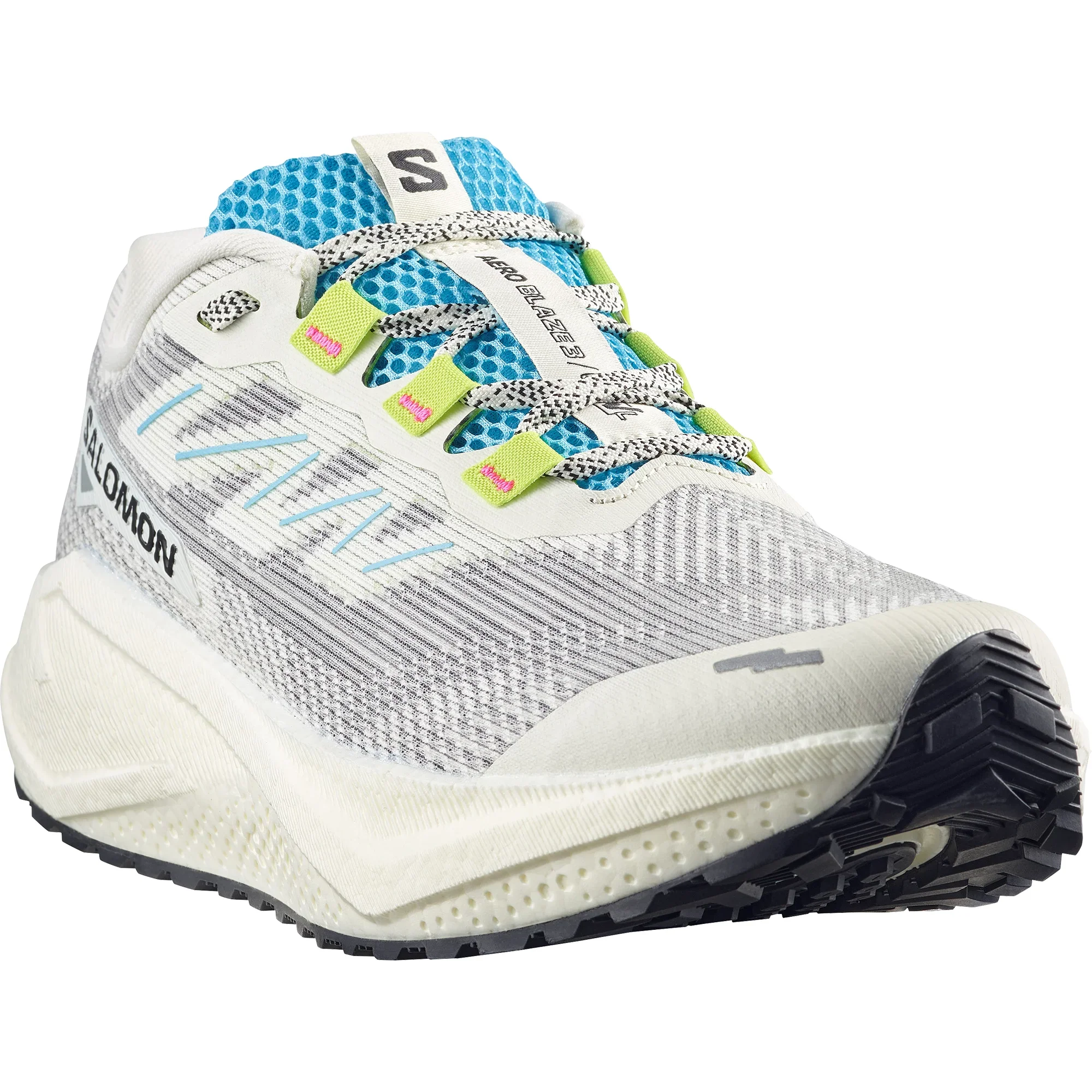 Salomon Mens Aero Blaze 3 GRVL - Vanilla Ice/Ojos De Salar/Black - Trail - SS26 - Image 4