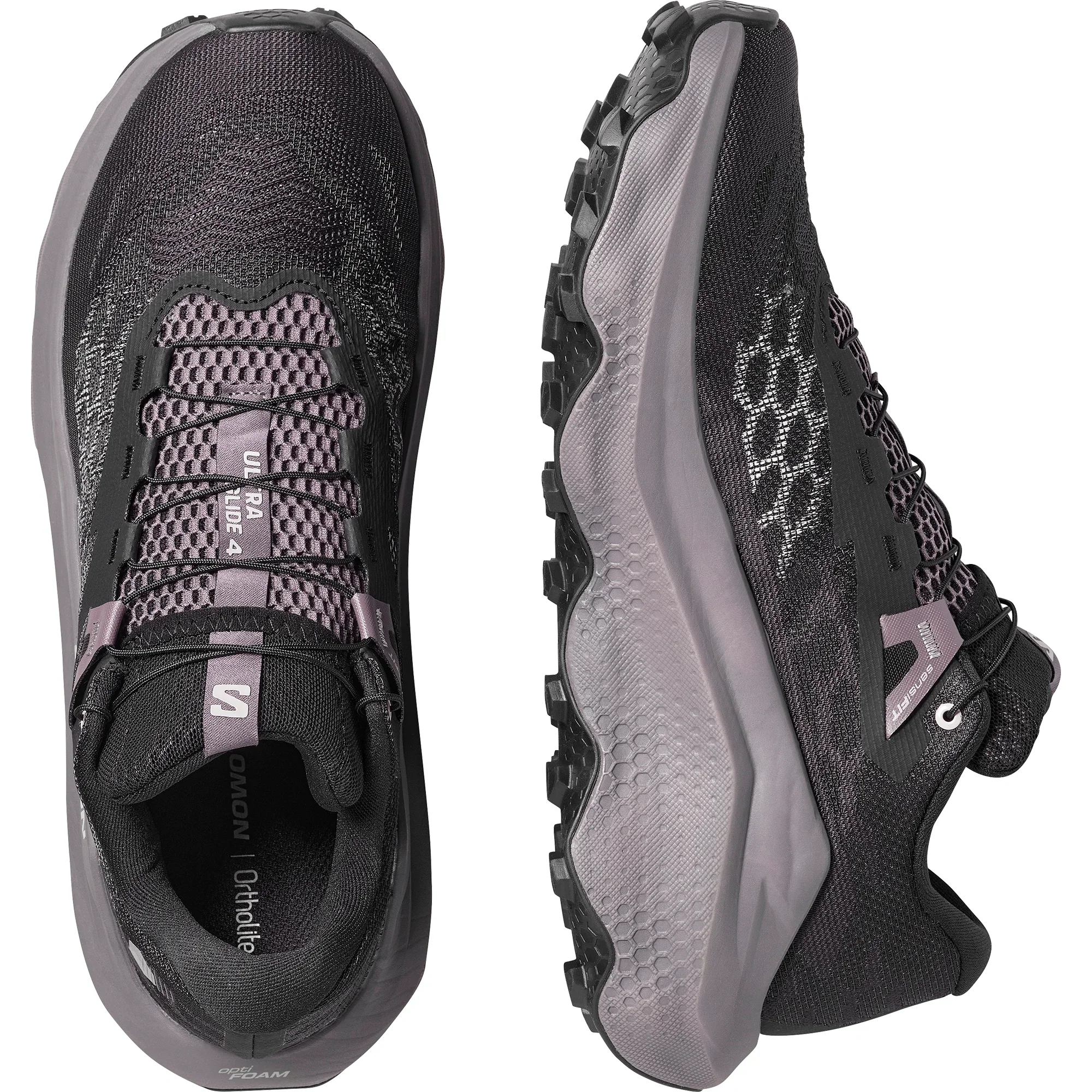 Salomon Mens Ultra Glide 4 - Black/Dark Gull Grey/Silver Cloud - Trail - SS26 - Image 5