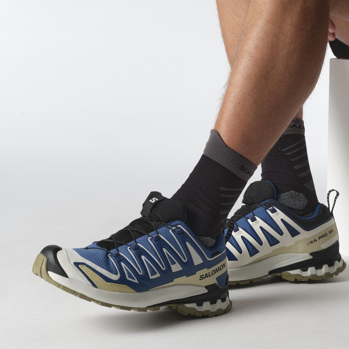 Salomon Mens XA Pro 3D V9 GTX - Dark Blue/Icicle/Aloe - Trail - AW25 - Image 6