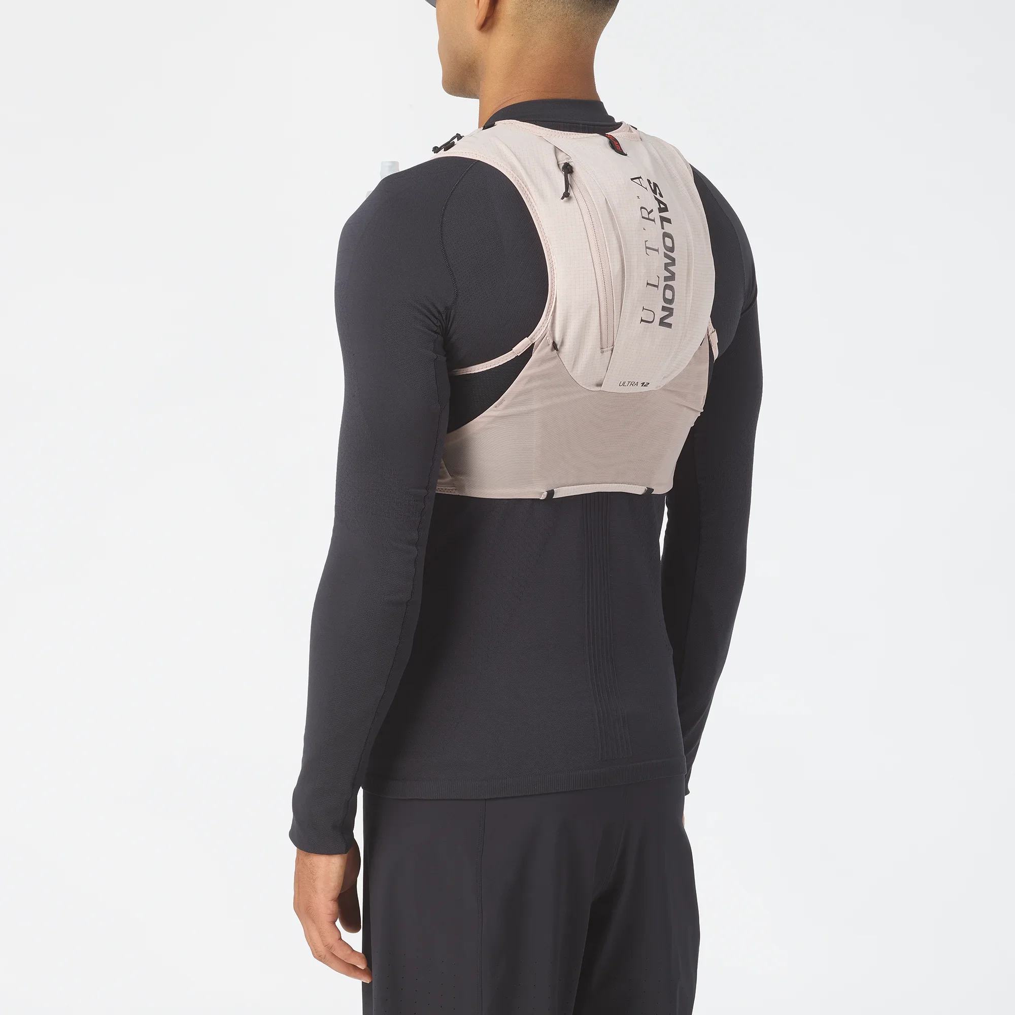 Salomon S/Lab Ultra 12 Vest with Flasks - Goat/Black - Image 4
