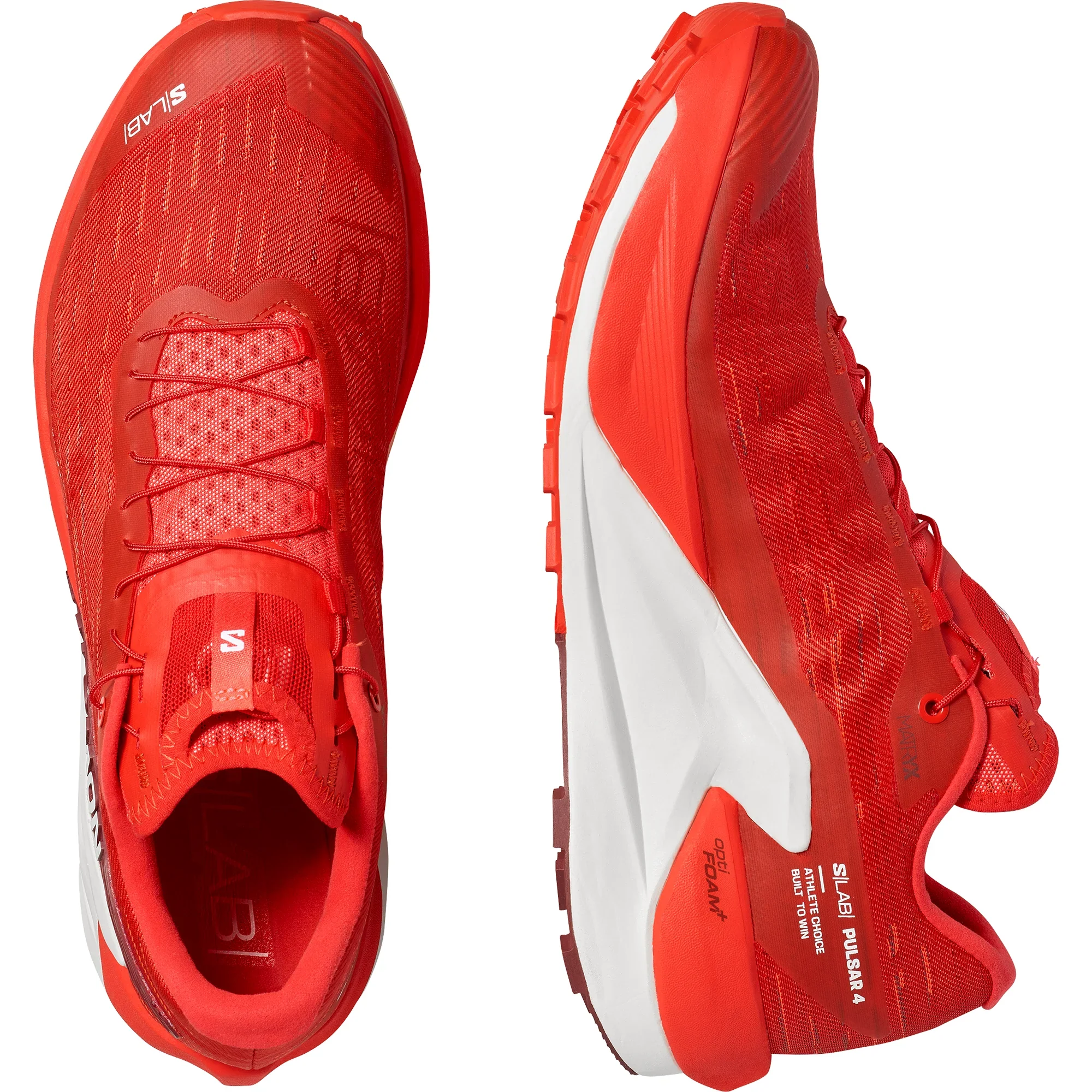 Salomon Unisex S/Lab PULSAR 4 - Fiery Red/Vanilla/Andorra - Trail - SS26 - Image 5
