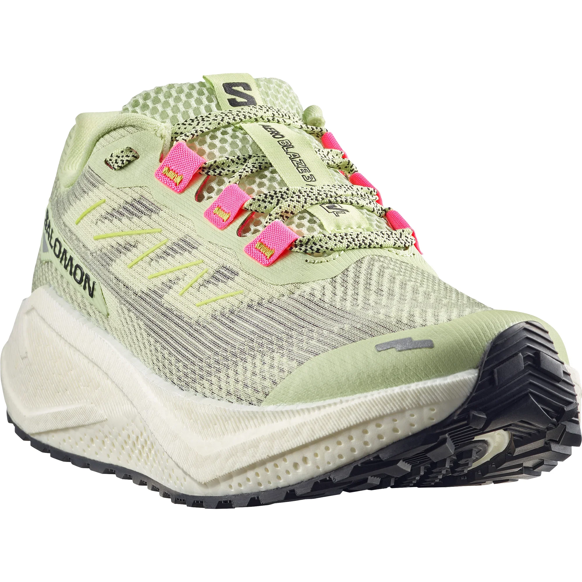 Salomon Womens Aero Blaze 3 GRVL - Butterfly/Knockout Pink/Black - Trail - SS26 - Image 4