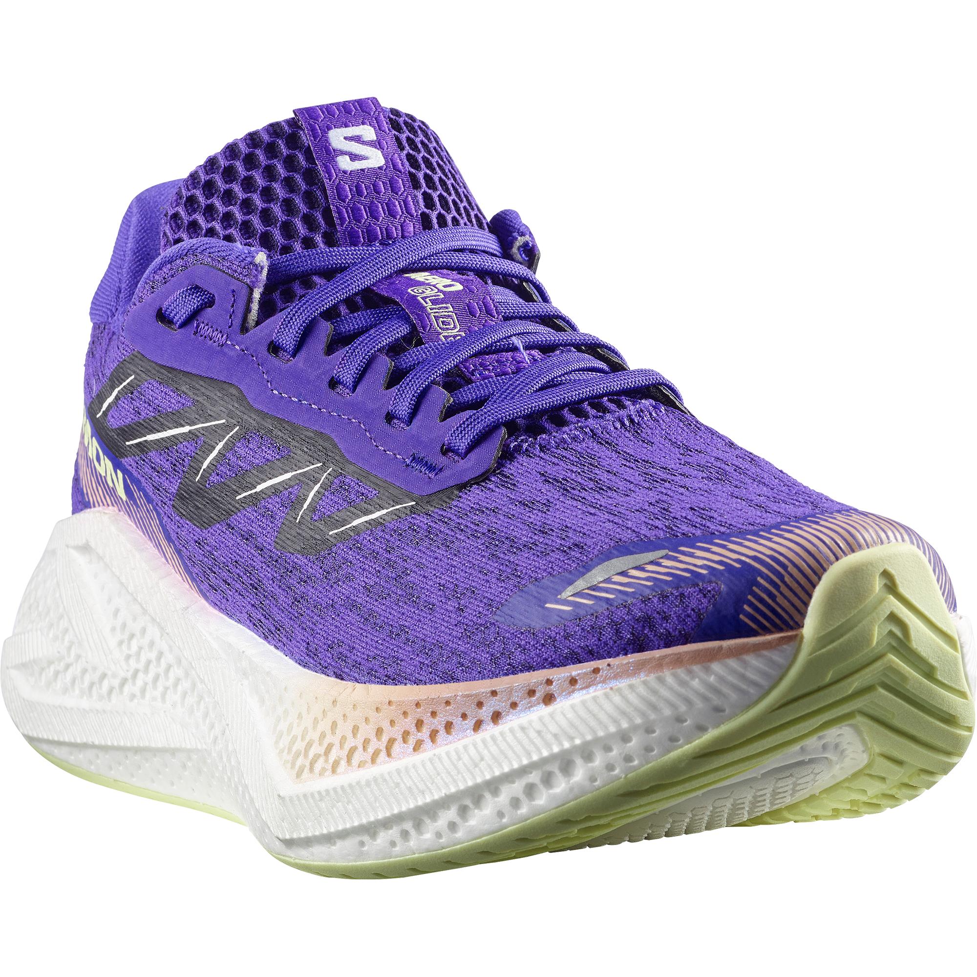 Salomon Womens Aero Glide 4 - Deep Blue/White/Butterfly - Neutral - SS26 - Image 3