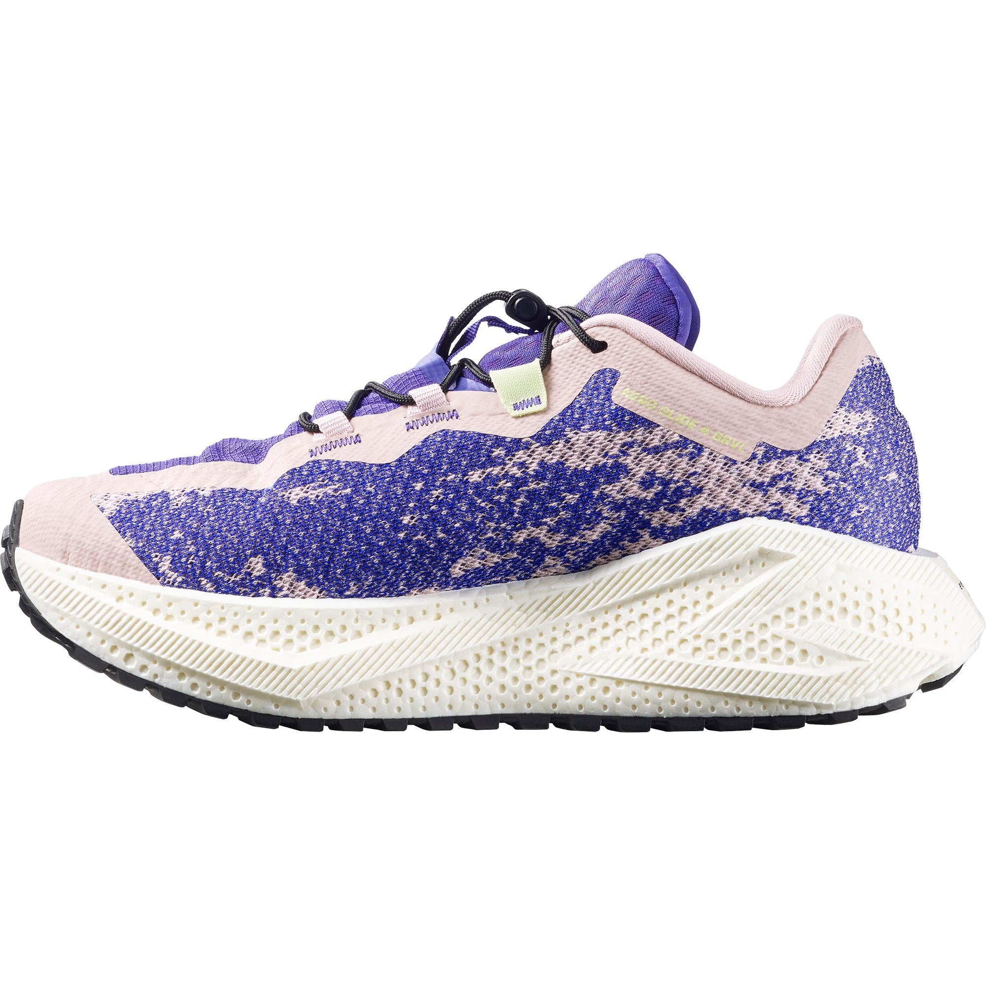 Salomon Womens Aero Glide 4 GRVL - Shadow/Deep Blue/Butterfly - Trail - SS26 - Image 3