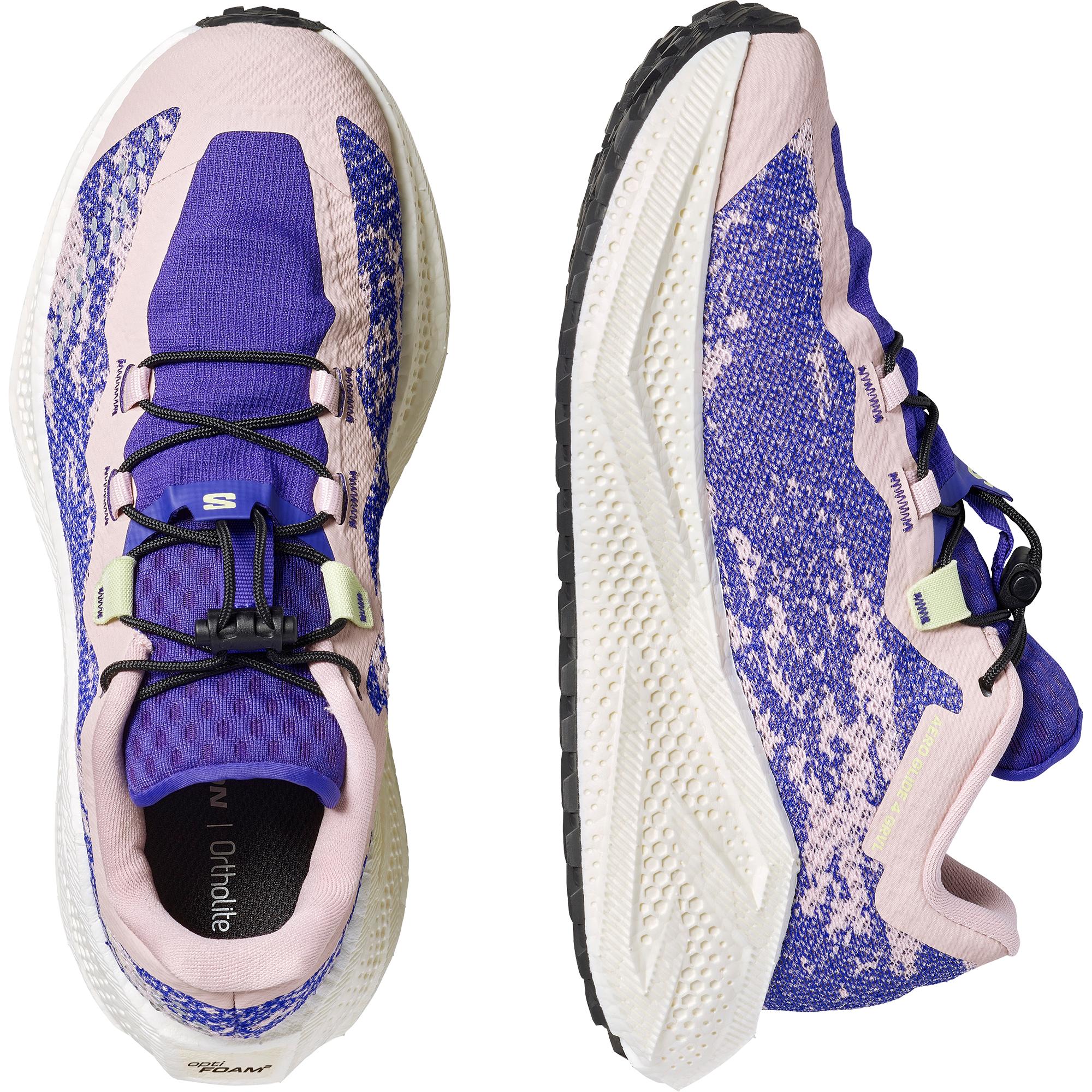 Salomon Womens Aero Glide 4 GRVL - Shadow/Deep Blue/Butterfly - Trail - SS26 - Image 4