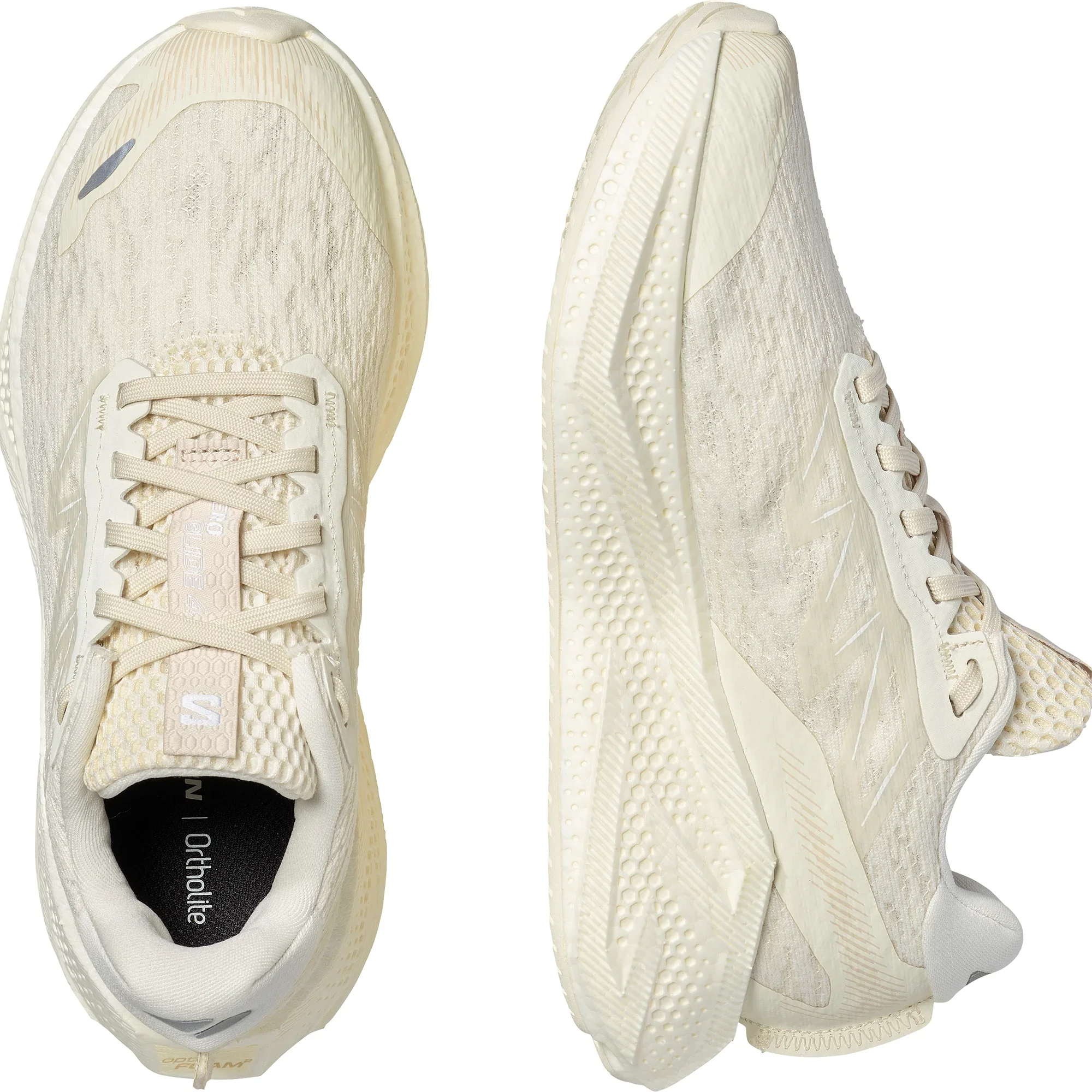 Salomon Womens Aero Glide 4 - Vanilla/Vanilla/White - Neutral - SS26 - Image 4