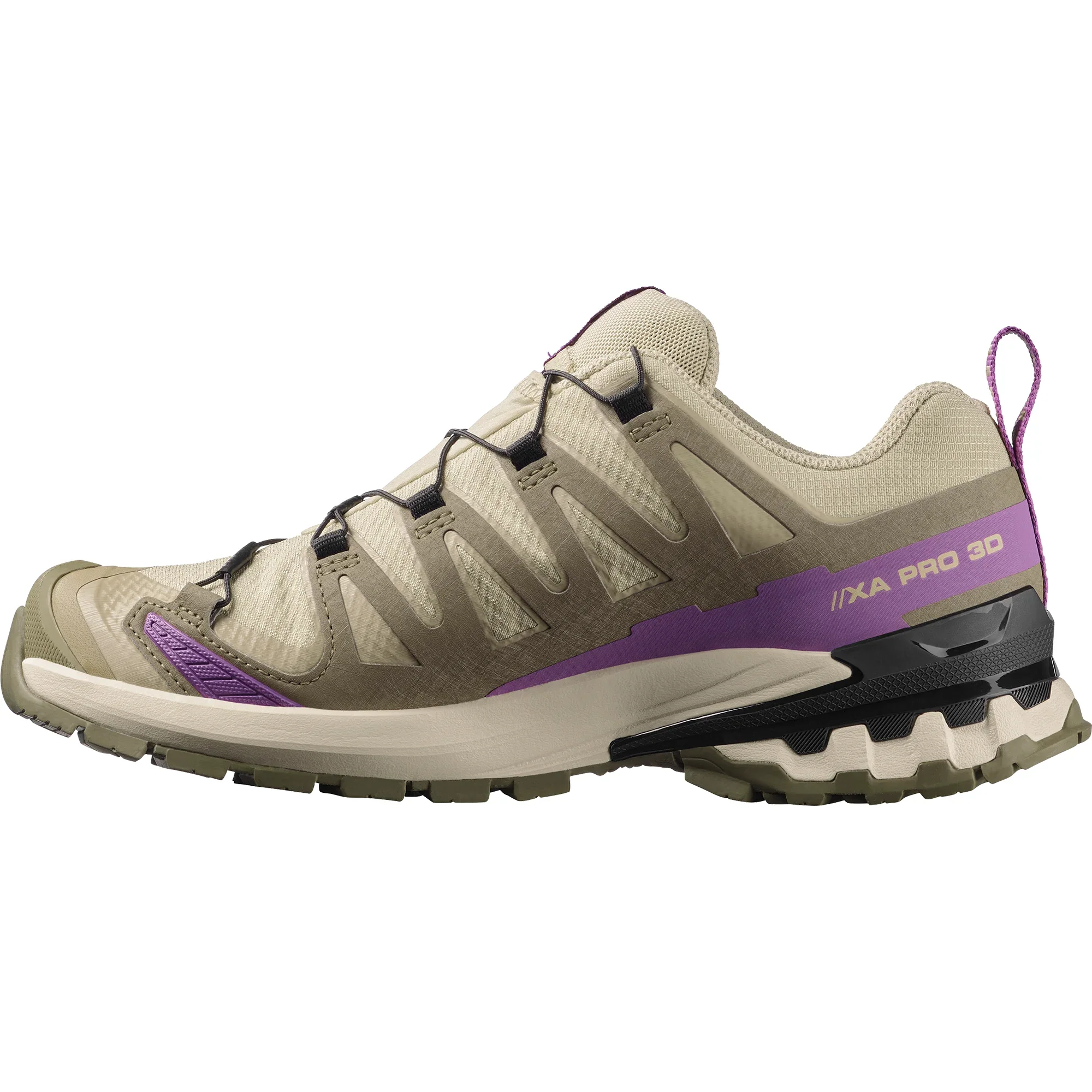 Salomon Womens XA Pro 3D V9 GTX - Bog/Aloe/Concord Grape - Trail - SS26 - Image 3