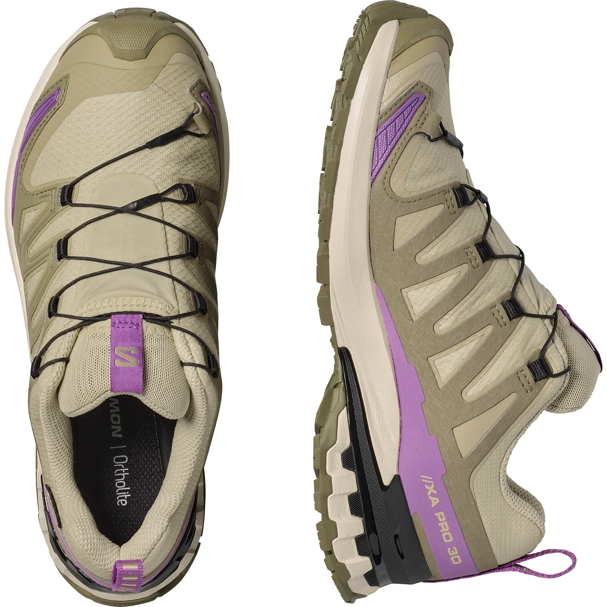 Salomon Womens XA Pro 3D V9 GTX - Bog/Aloe/Concord Grape - Trail - SS26 - Image 5