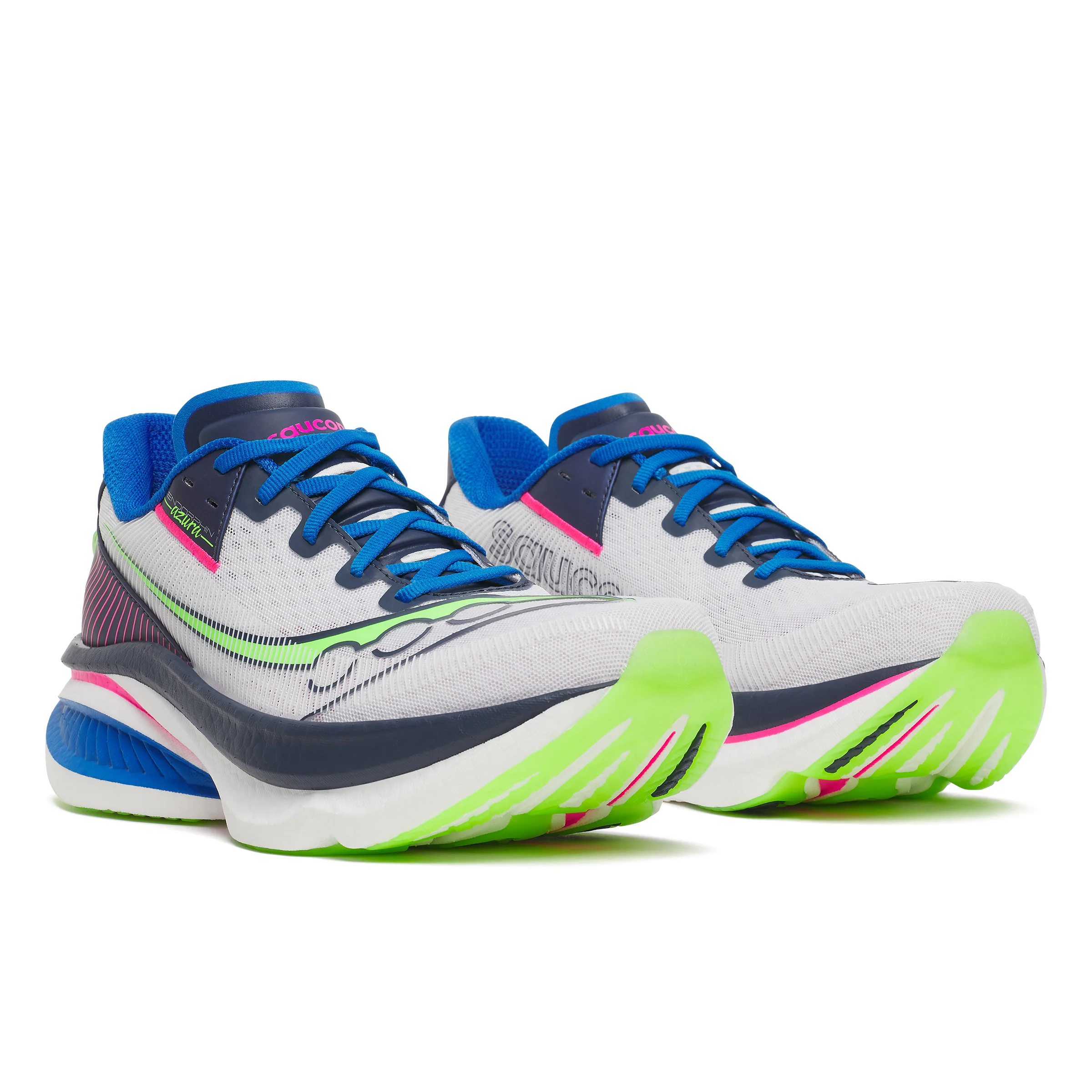 Saucony Mens Endorphin Azura - White/Navy - Neutral - SS26 - Image 3