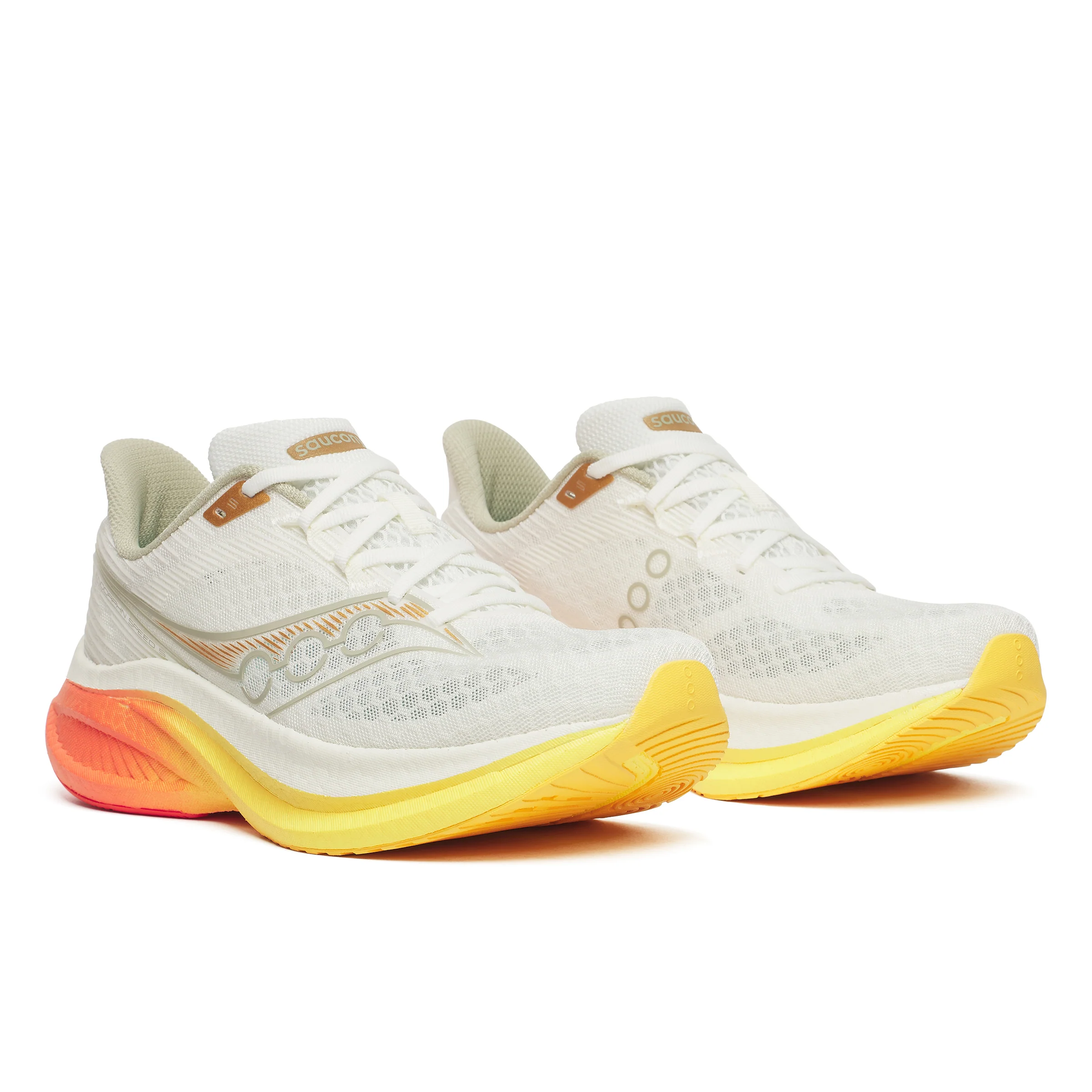 Saucony Mens Endorphin Speed 5 - Ivory/Fire - Neutral - SS26 - Image 3