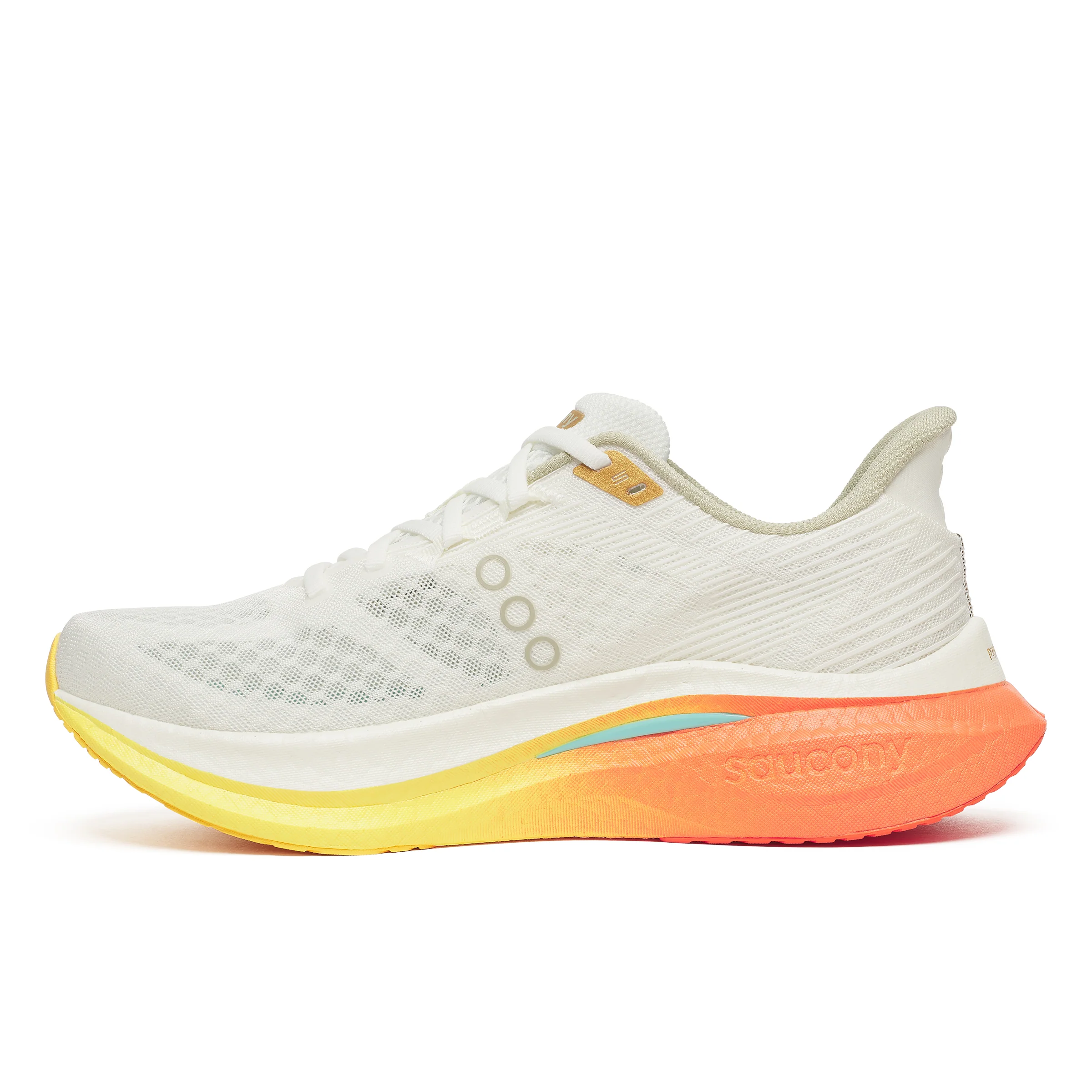 Saucony Mens Endorphin Speed 5 - Ivory/Fire - Neutral - SS26 - Image 4