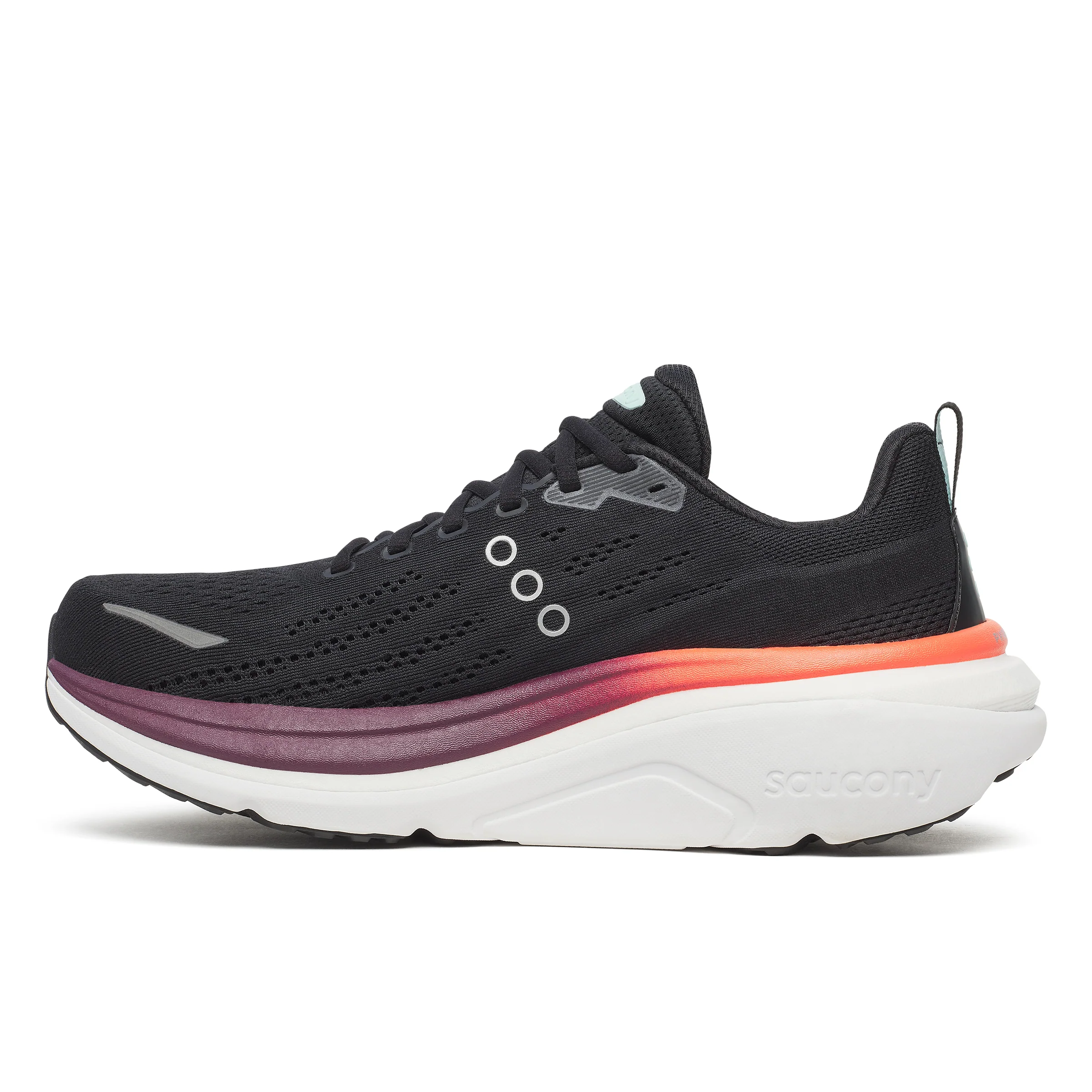 Saucony Mens Hurricane 25 - Black/Crimson - Stability - SS26 - Image 4