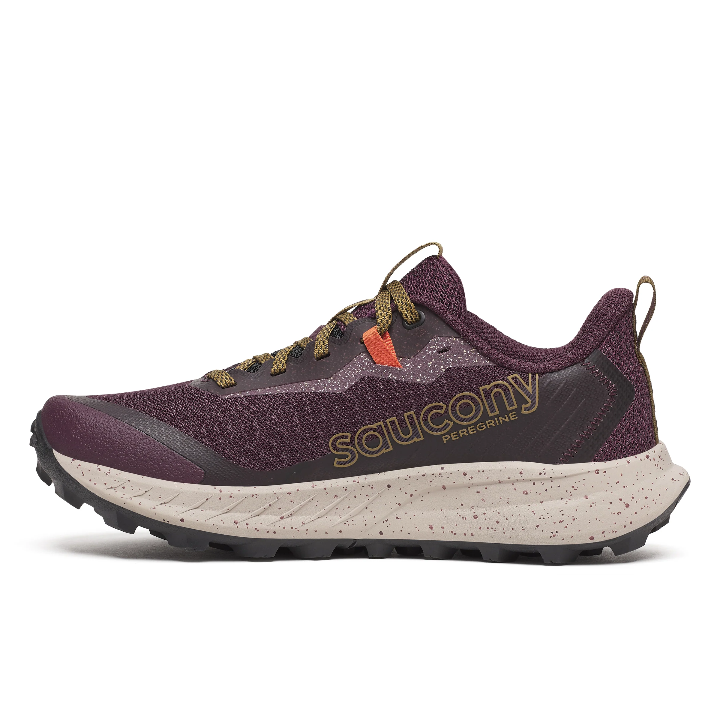 Saucony Womens Peregrine 15 - Wine/Kodiak - Trail - AW25 - Image 3